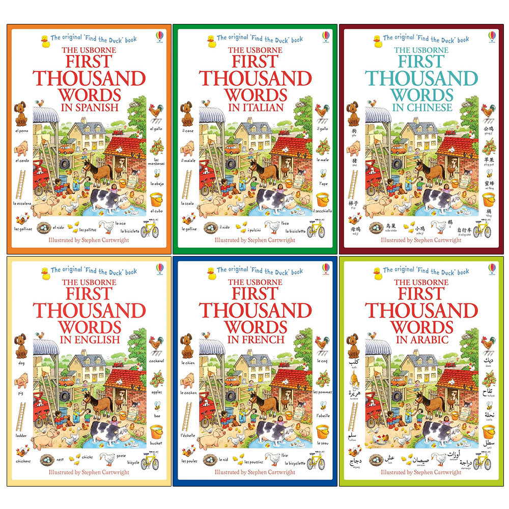 Usborne First Thousand Words Collection 6 Books Set By Heather Amery - Lets Buy Books