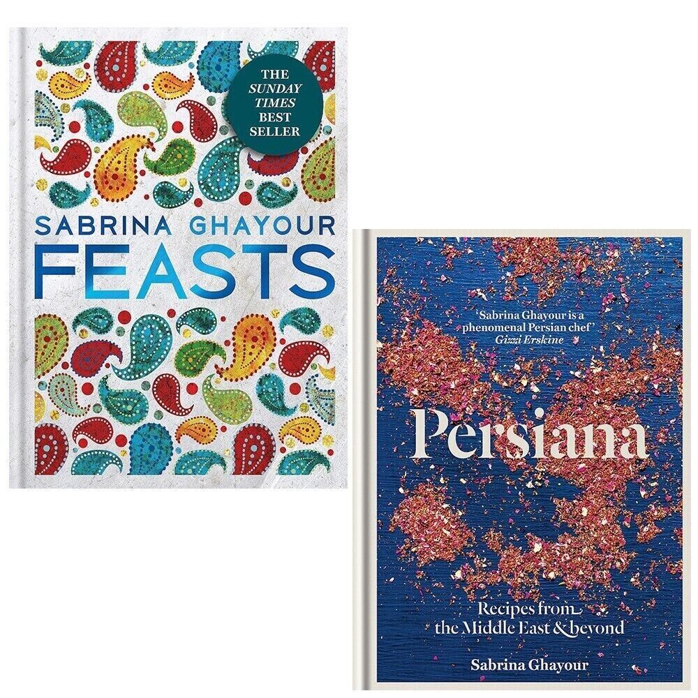 Feasts and Persiana by Sabrina Ghayour 2 book hardback cookery set - Middle Eastern recipes