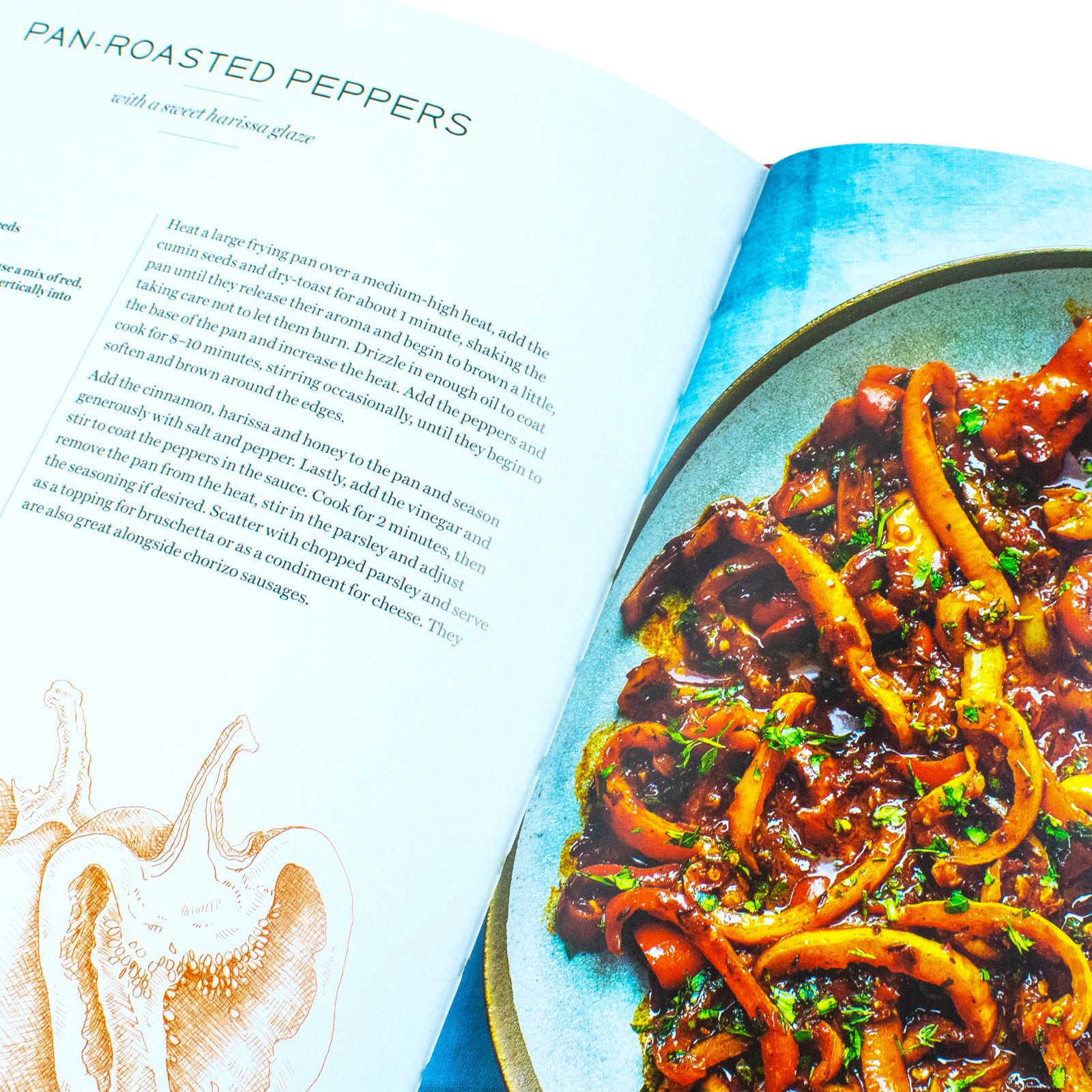 Feasts by Sabrina Ghayour - Middle Eastern hardback cookbook, interior recipe page