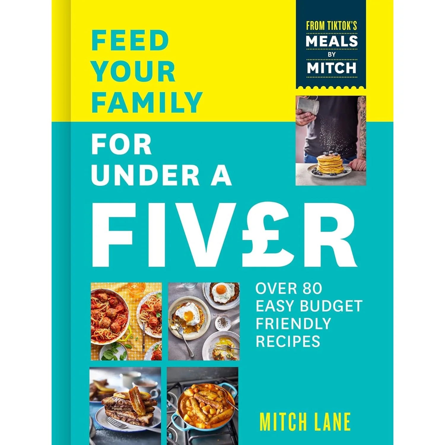 Feed Your Family for Under a Fiver by Mitch Lane - budget cookbook paperback front cover