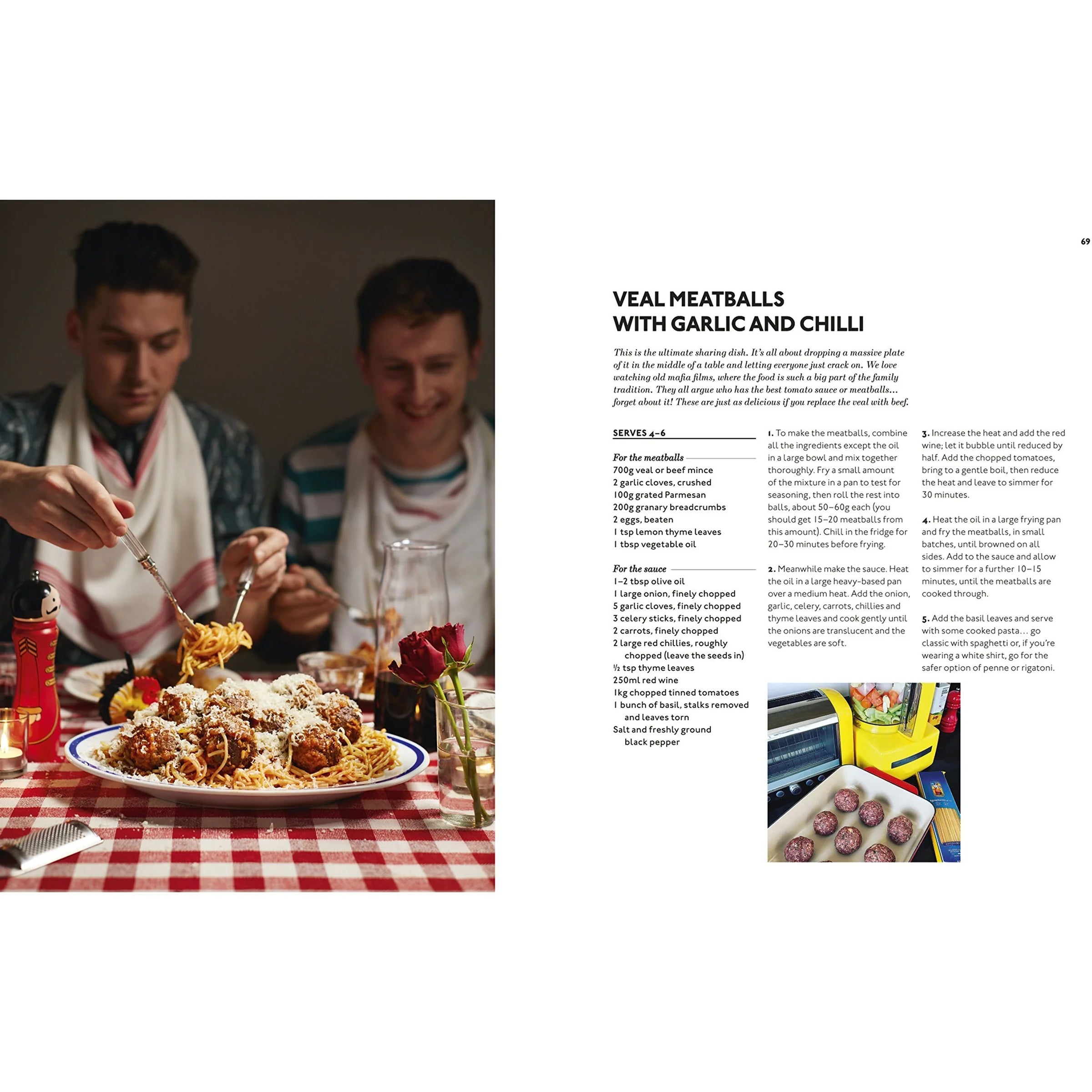 Feeding Friends by Terry Edwards & George Craig - hardback cookbook photography