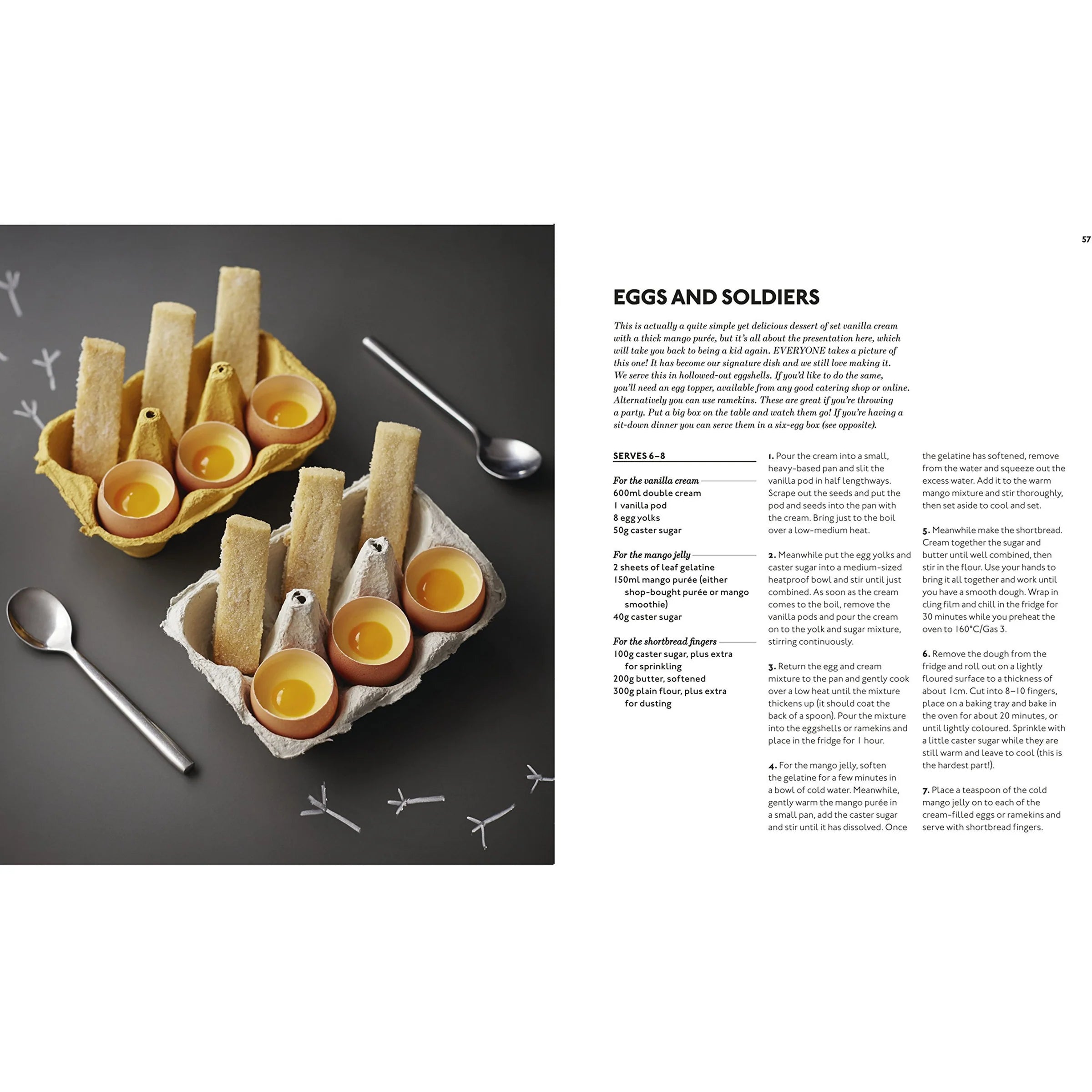 Feeding Friends by Terry Edwards & George Craig - hardback cookbook page detail