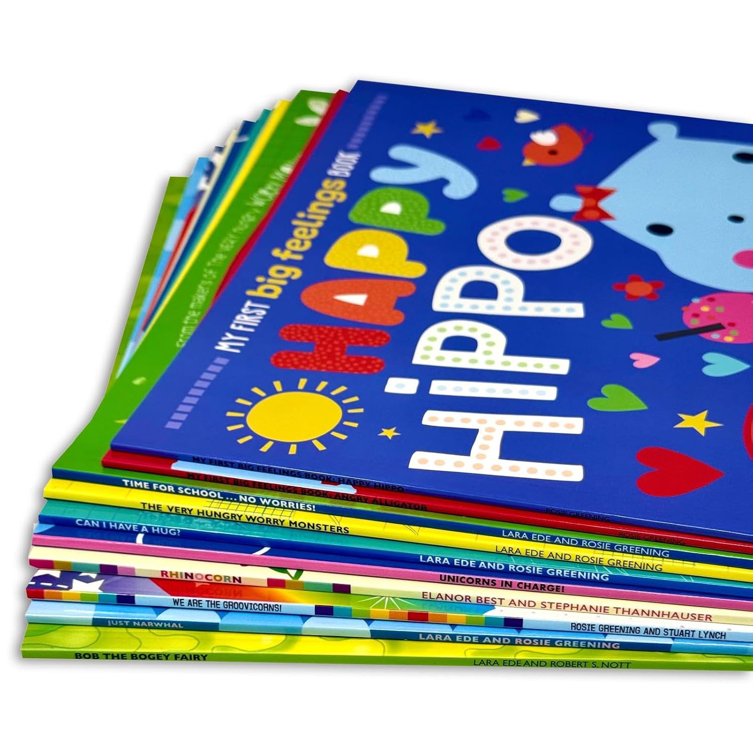 Feelings collection paperback set featuring We Are the Groovicorns and Just Narwhal