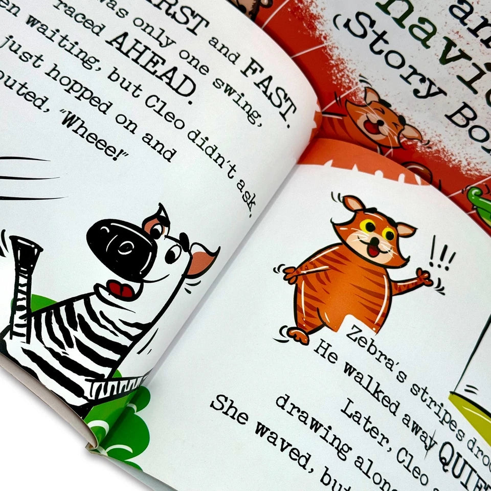 Back cover and full titles list for the Feelings and Behaviour Story Box 10 books collection set