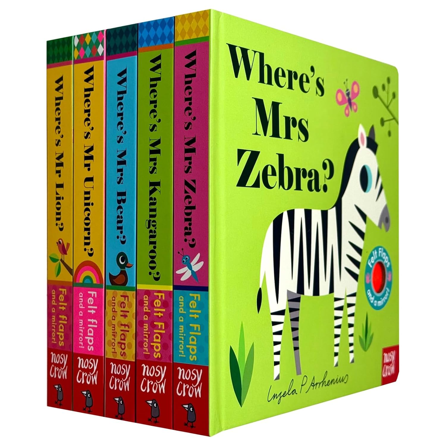 Felt Flaps 5 Books Collection Set by Ingela P Arrhenius - board book covers for ages 0-2