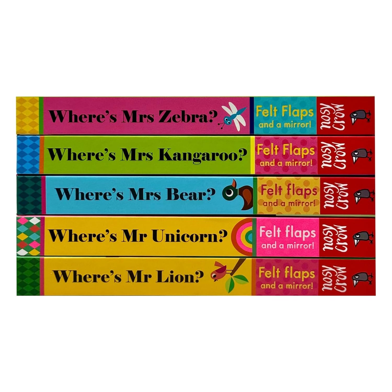 Where's Mrs Bear felt flap board book interactive flap page illustration