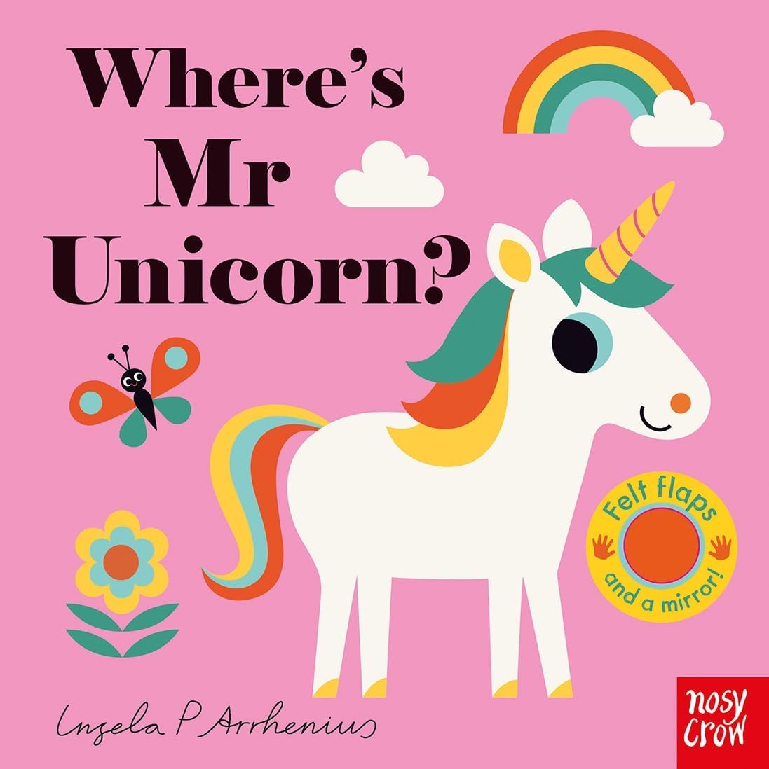 Where's Mrs Kangaroo felt flap board book cover illustration