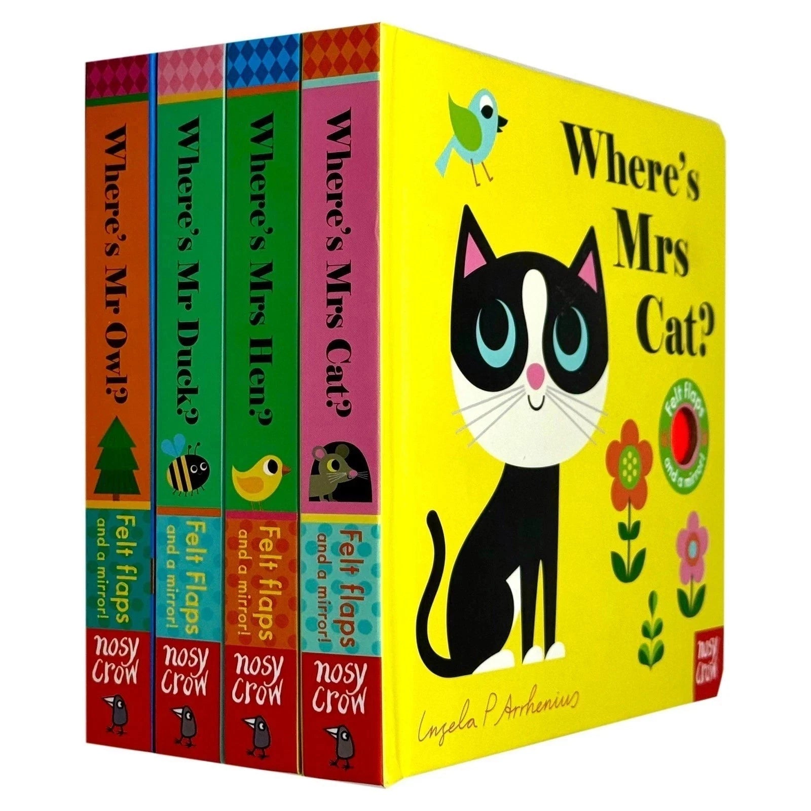 Felt Flaps by Ingela P Arrhenius 4 Books Collection Set - board books for Ages 0-3