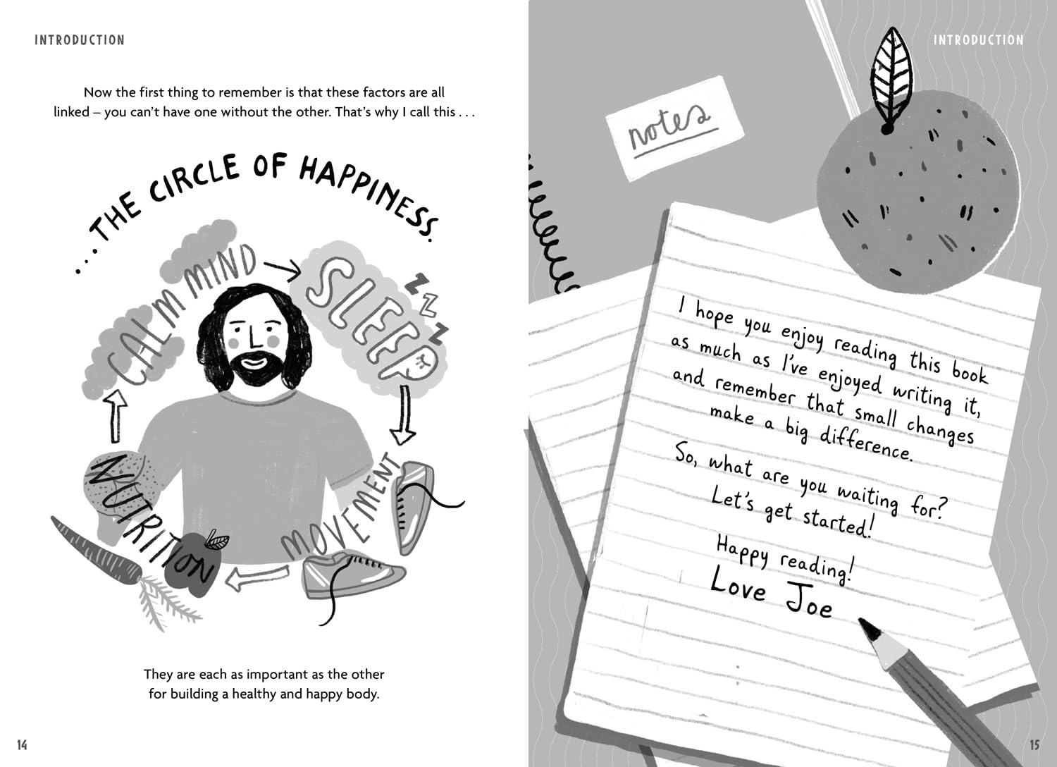 Fitter, Healthier, Happier! by Joe Wicks - back cover of illustrated paperback for children ages 7-11