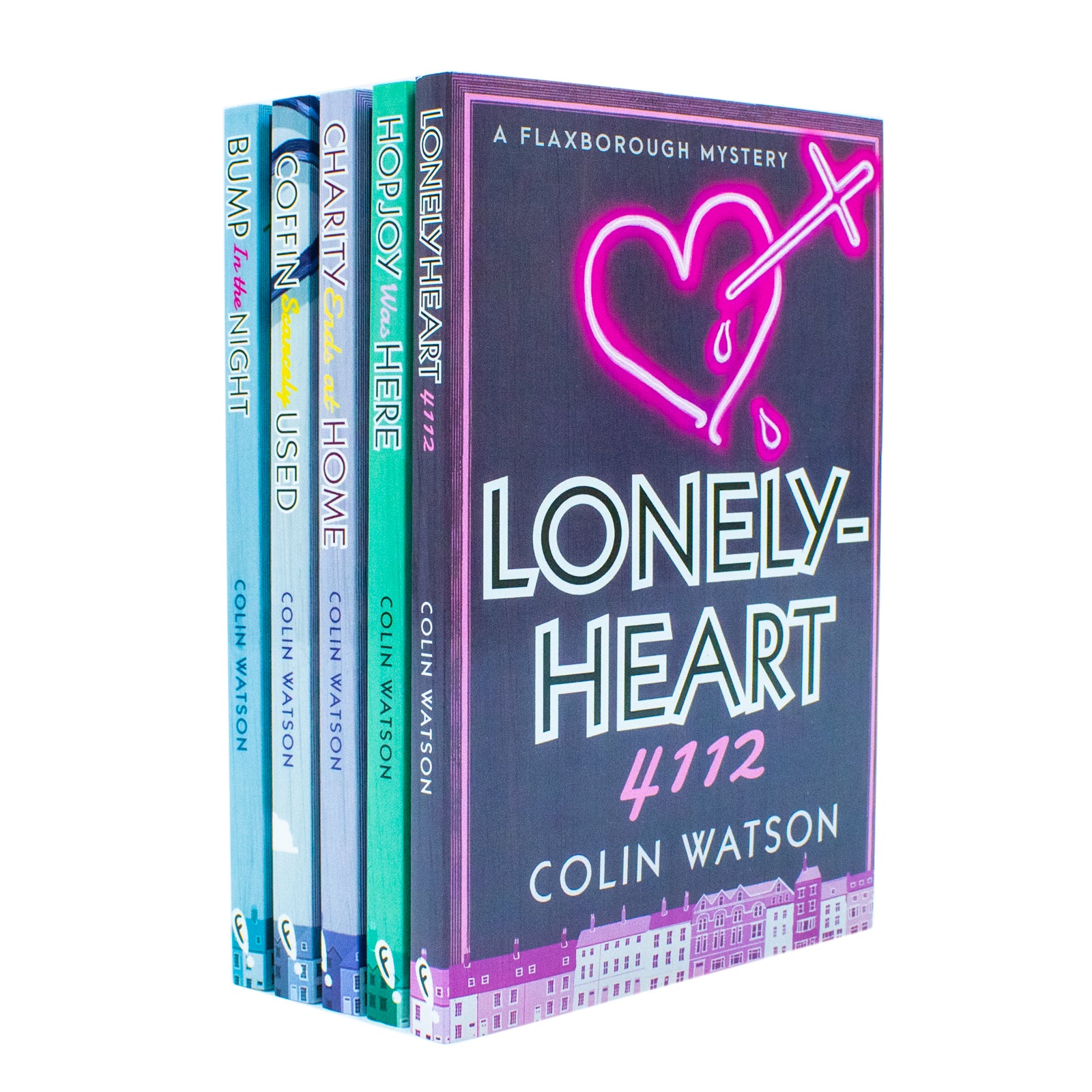 Flaxborough Mysteries 5 Books Collection Set by Colin Watson - paperback crime fiction covers