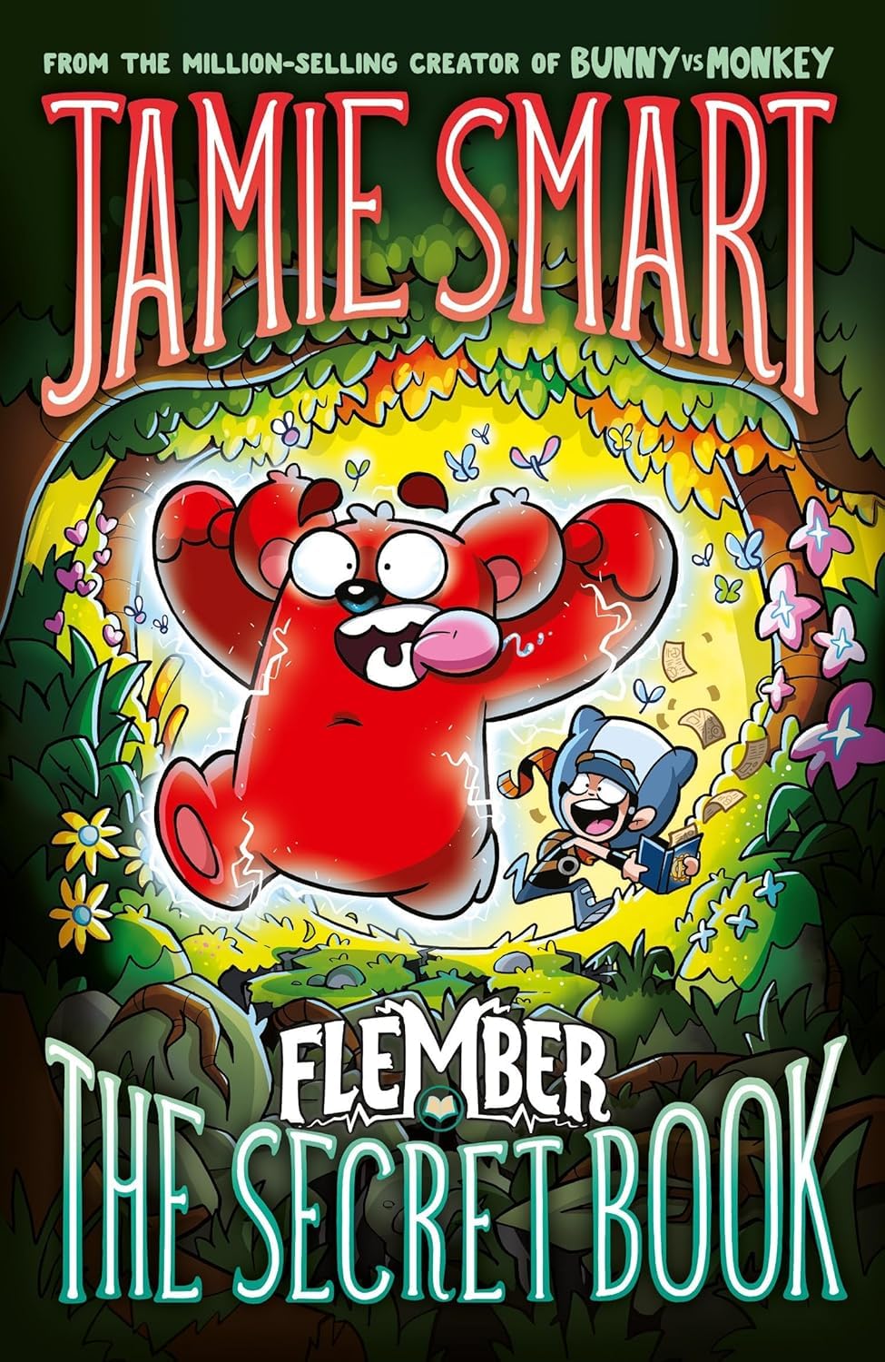 Flember The Glowing Skull and The Power of the Wildening paperback covers by Jamie Smart
