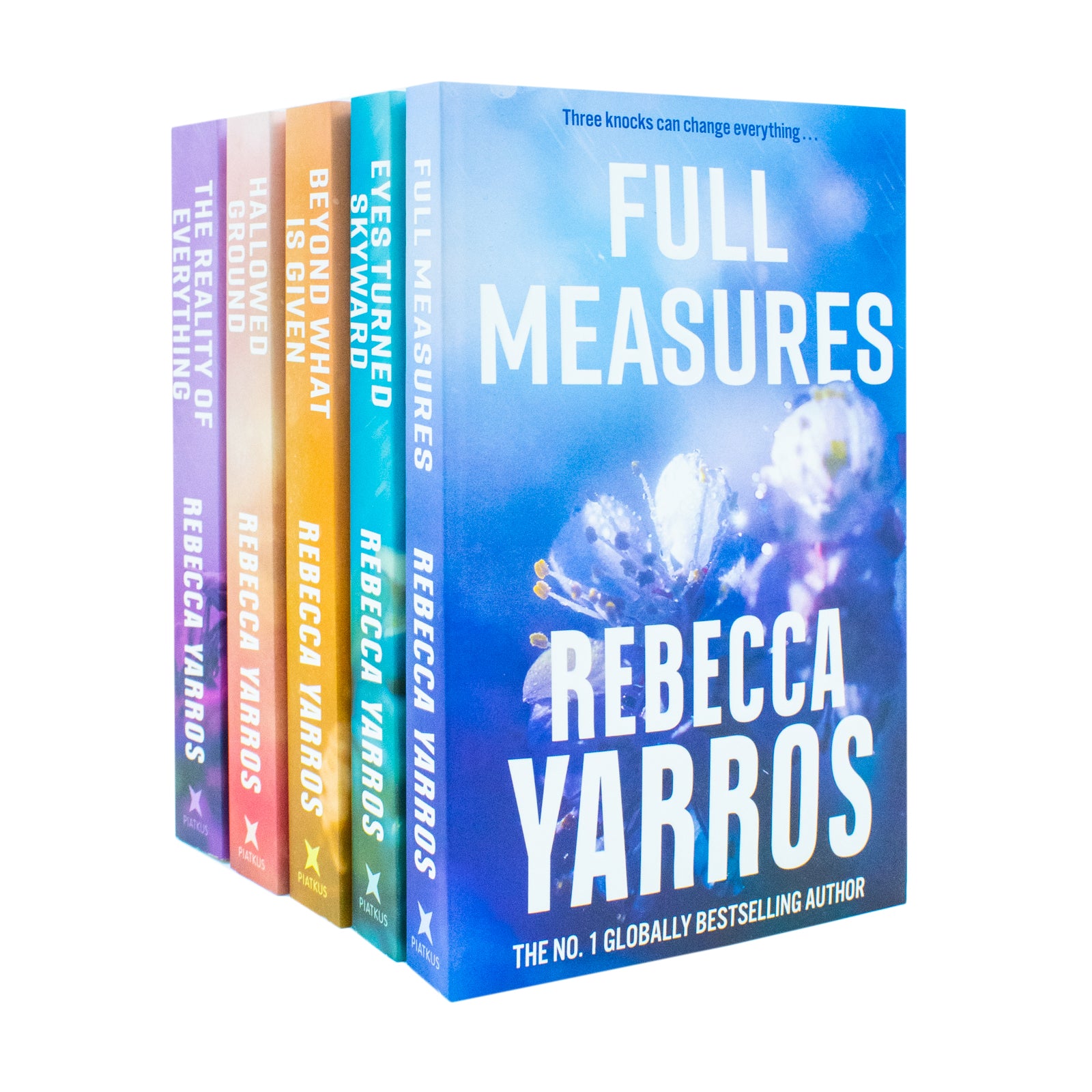 Flight & Glory Series Collection 5 Book Set by Rebecca Yarros - Paperback romance novels including Full Measures, Eyes Turned Skyward, Beyond What is Given, Hallowed Ground and The Last Letter