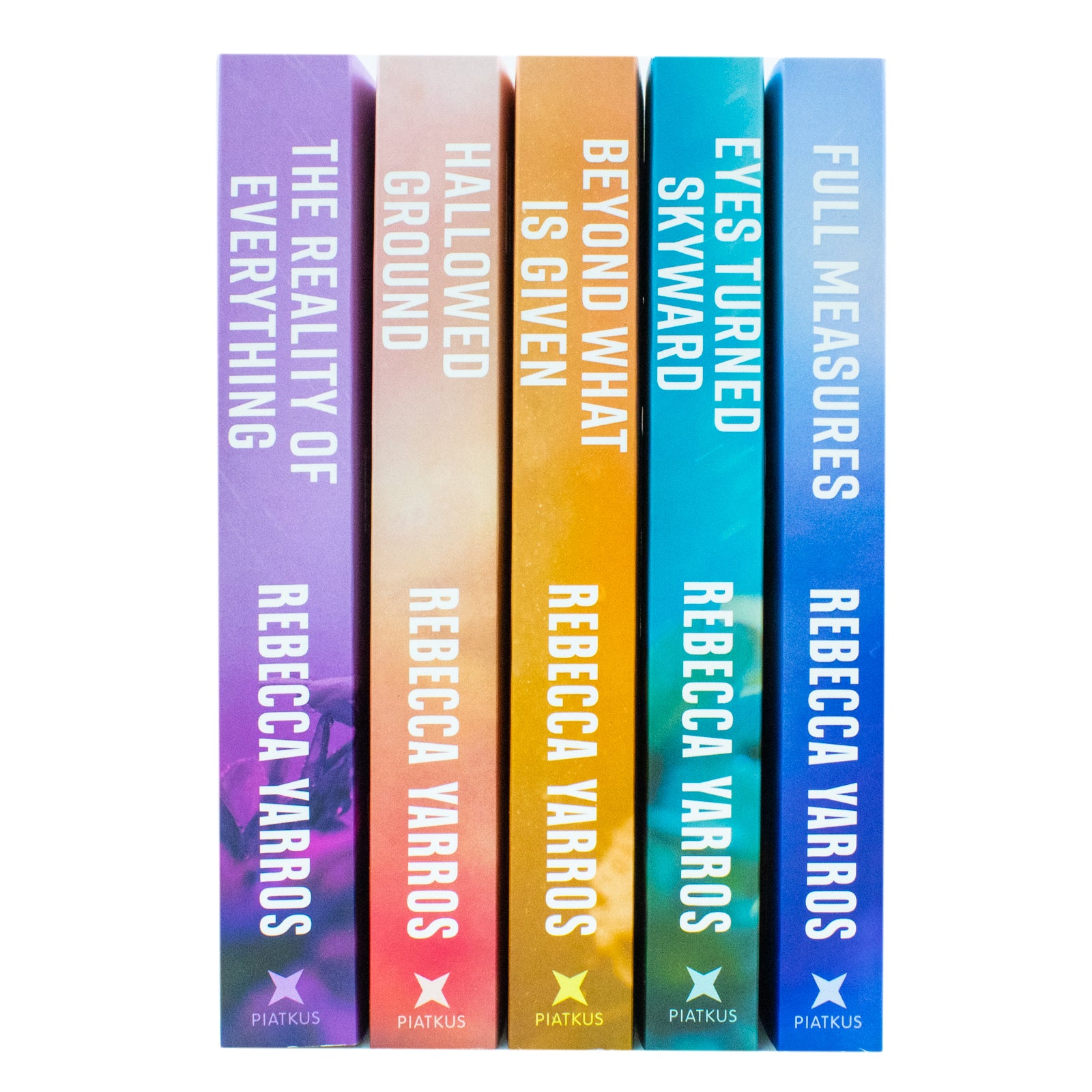 Rebecca Yarros Flight & Glory series paperback box set, Full Measures and Eyes Turned Skyward covers shown