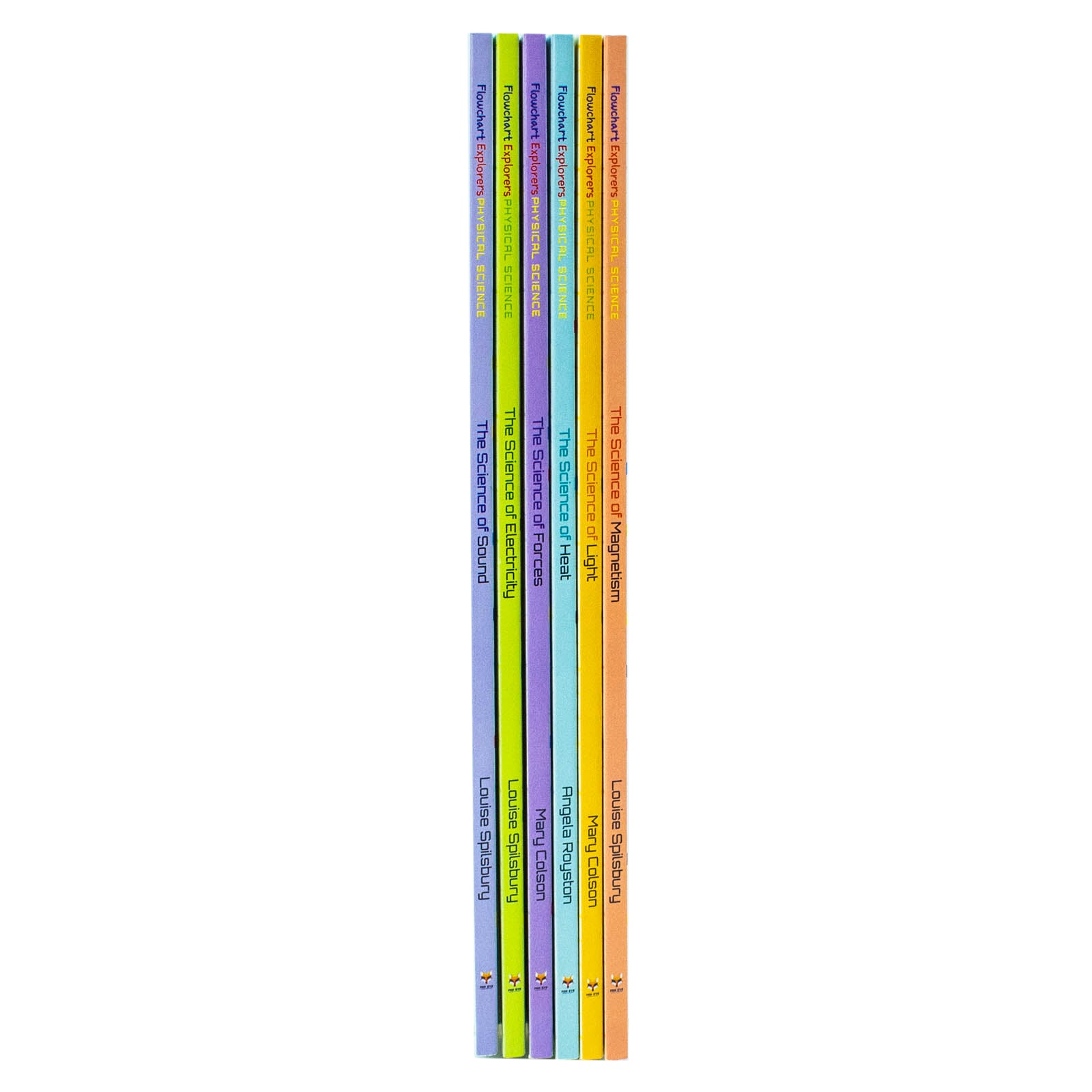 Flowchart Explorers Physical Science STEM 6 Books Collection Set stacked paperback books for ages 9-11