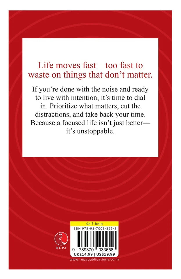Focused Living by Daniel Harper paperback angled view of book cover