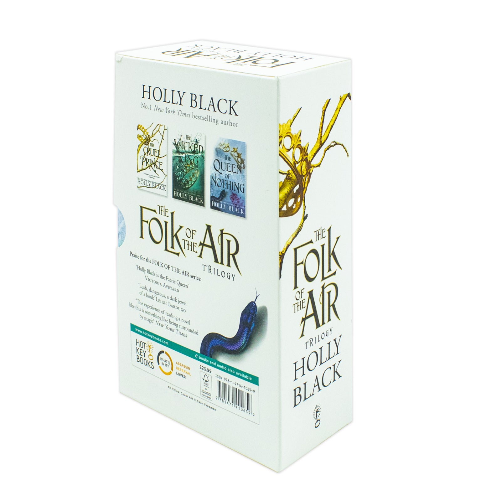 The Folk of the Air Series 3 Books Collection Set by Holly Black - Cruel Prince, Wicked King, Queen of Nothing - YA Fantasy Paperback