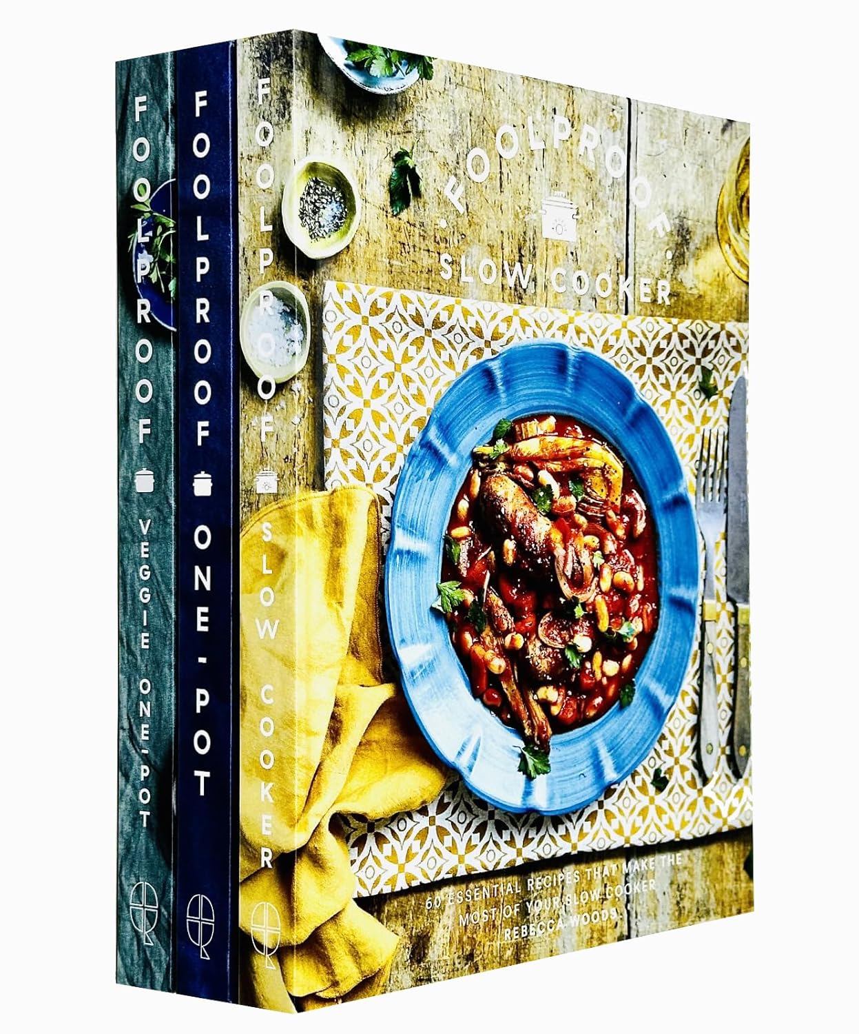 Foolproof Series 3 Books Collection Set - Foolproof Slow Cooker, Foolproof One-Pot and Foolproof Veggie One-Pot hardback cookbooks by Alan Rosenthal and Rebecca Woods