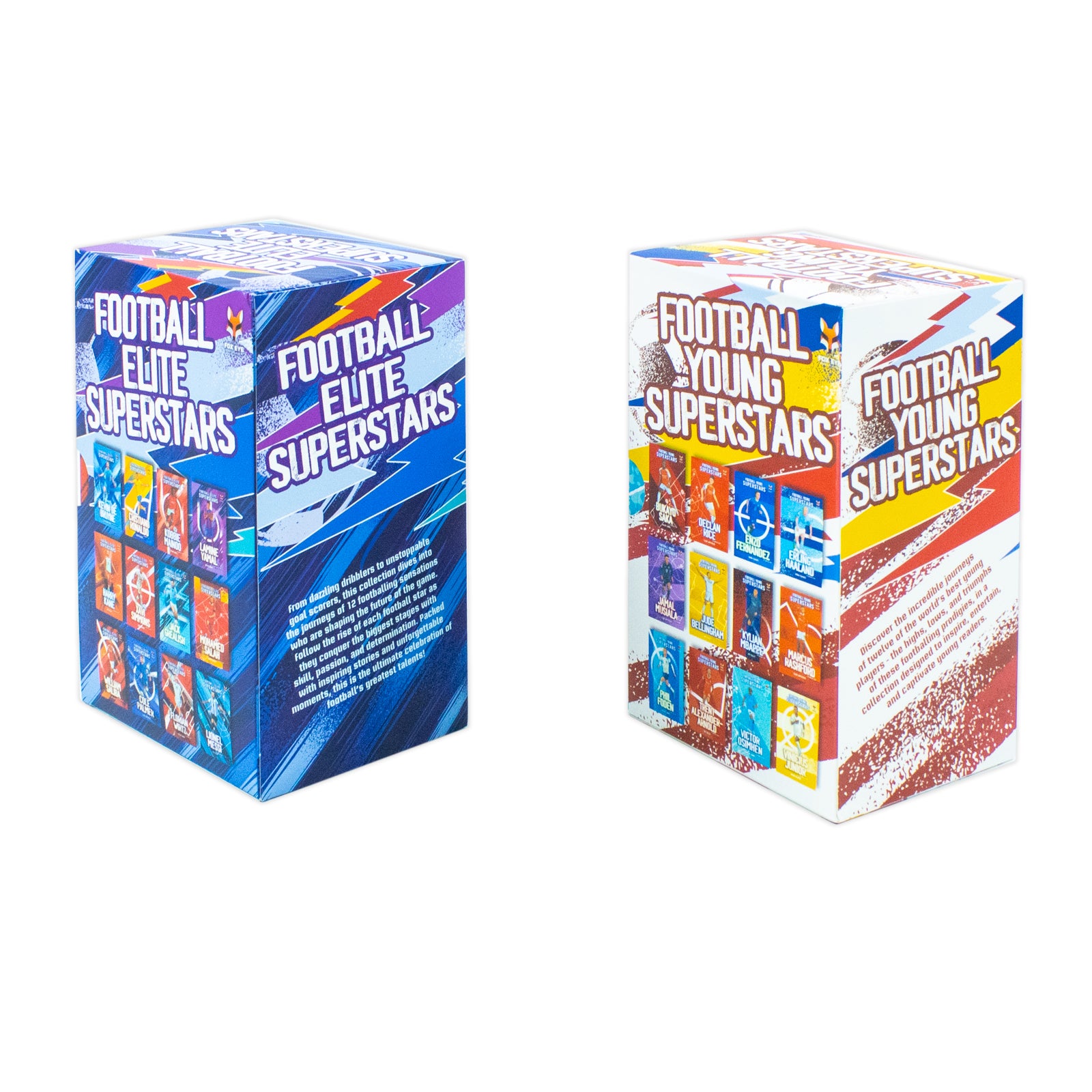 Full box set of Football Elite Superstars and Football Young Superstars 24 paperback books