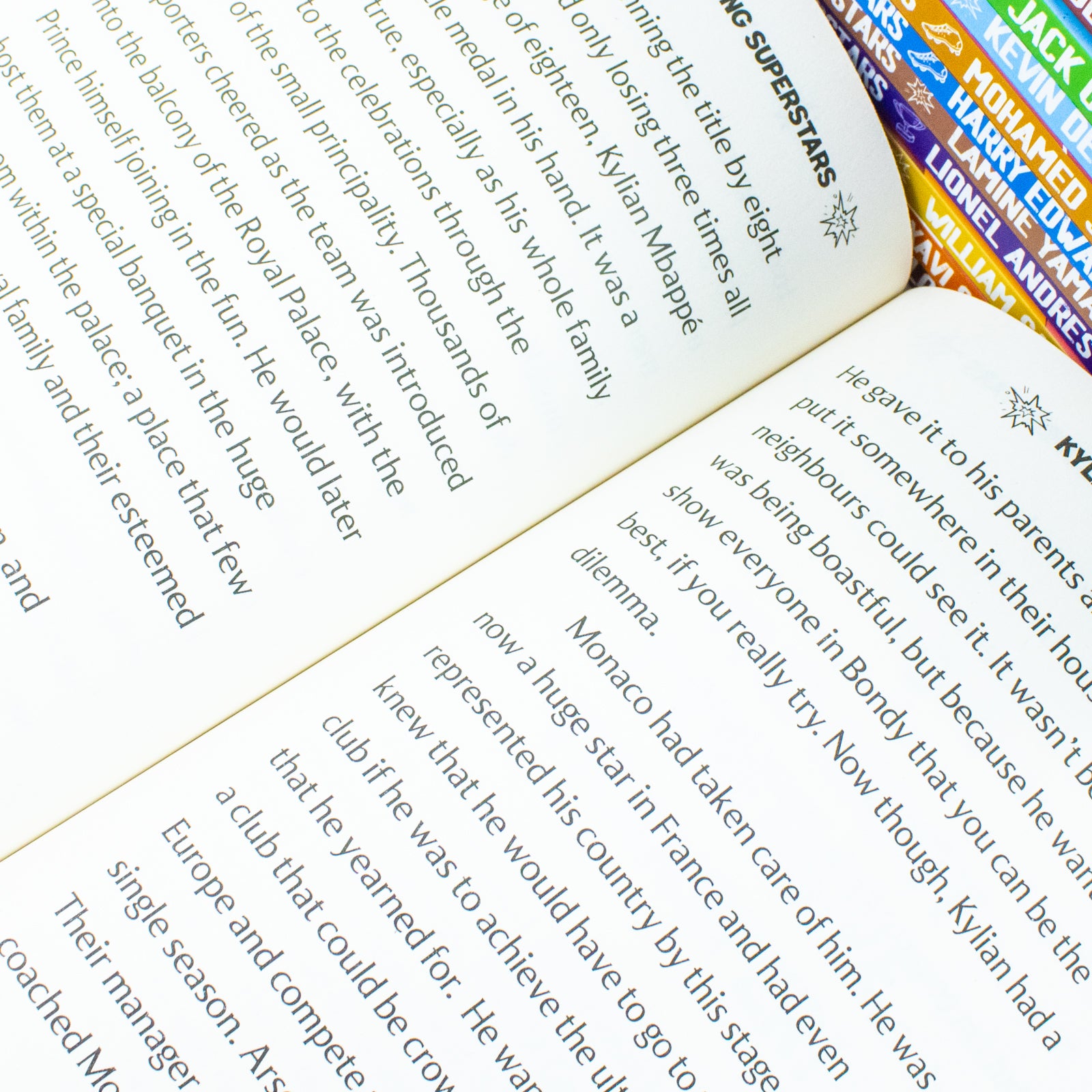 Football Elite Superstars and Football Young Superstars 24 books stacked together
