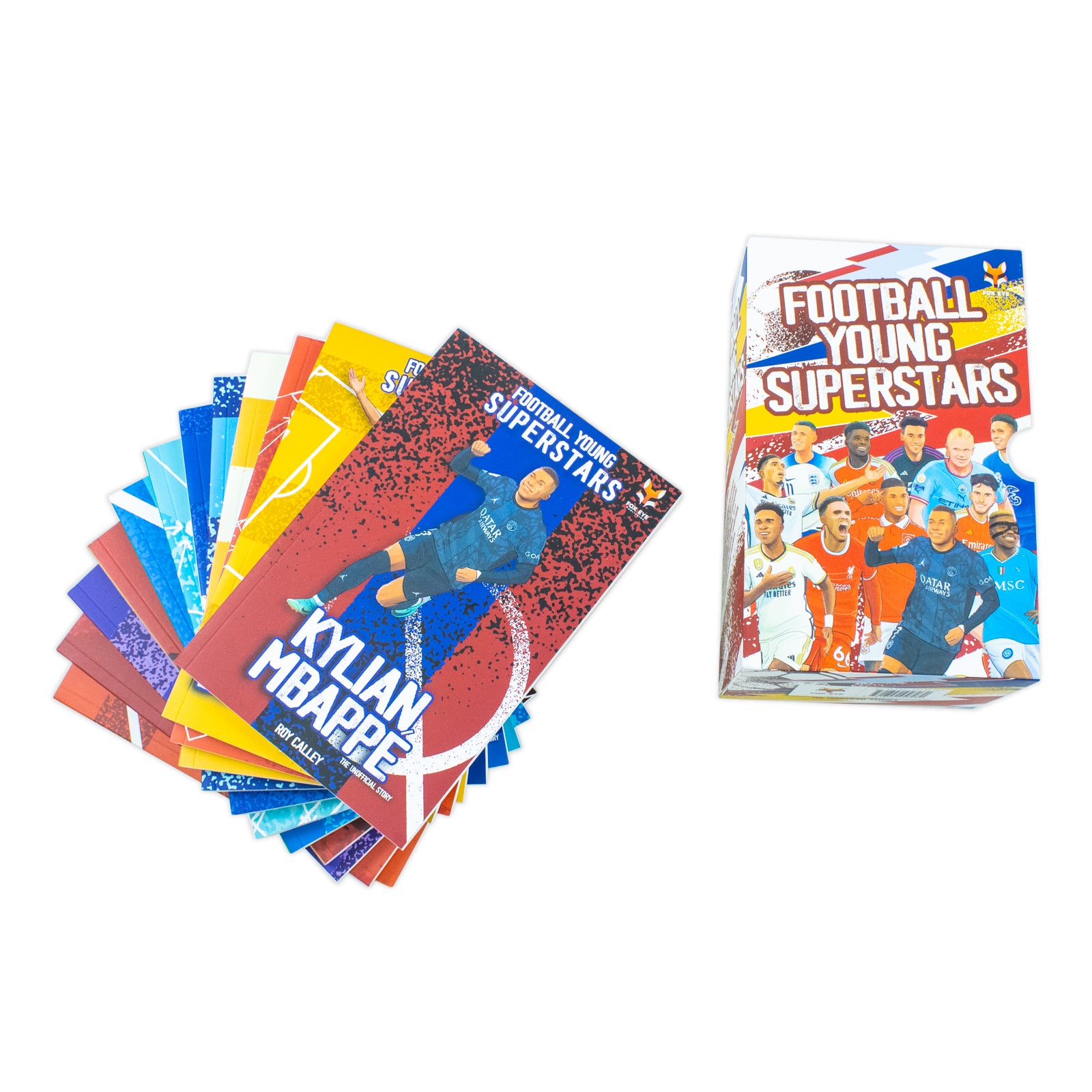 Football Young Superstars 12 Books Collection Set back cover and spines - paperback sports biography set for young readers