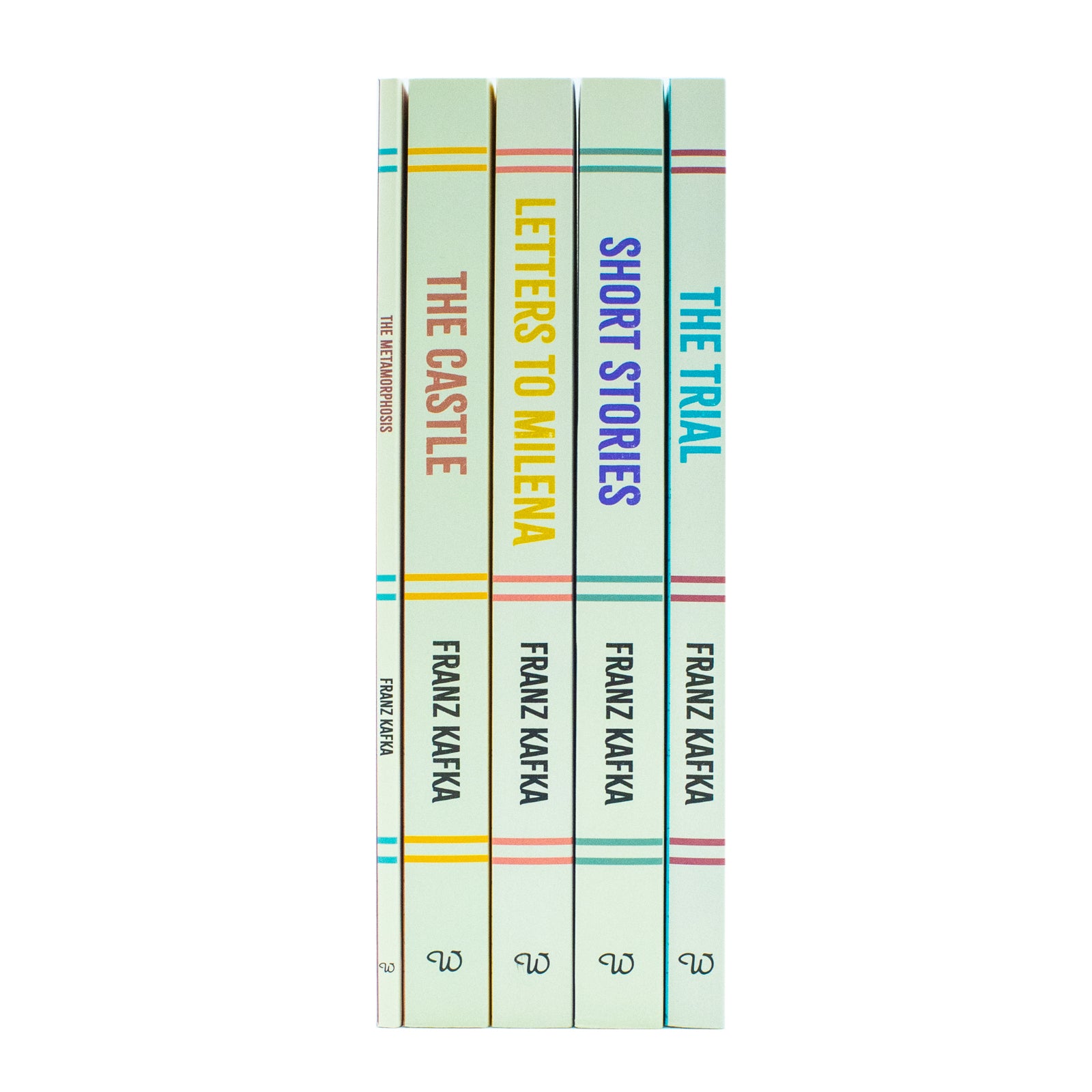 Franz Kafka Curated Works 5 Books Collection Set - The Trial, The Metamorphosis, The Castle, Short Stories, Letters to Milena - Paperback Boxed Set