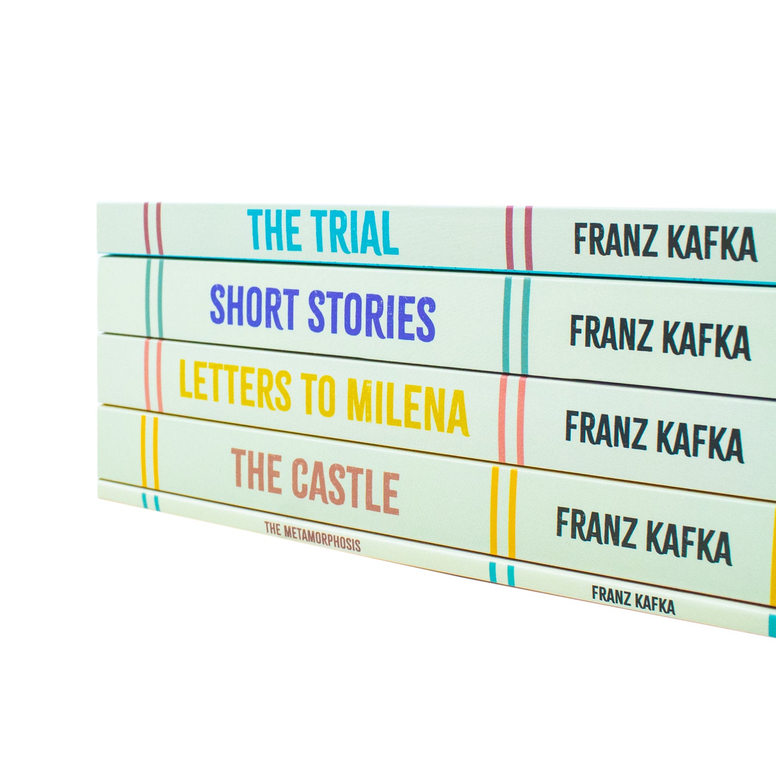 Franz Kafka Curated Works 5 Books Collection Set - The Trial, The Metamorphosis, The Castle, Short Stories, Letters to Milena - Paperback Boxed Set