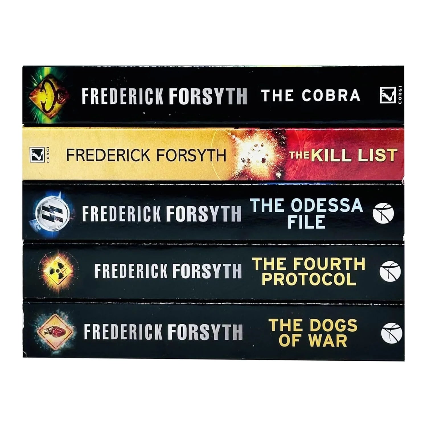 Frederick Forsyth thriller paperback set cover - 5 Books Collection including The Kill List and The Odessa File