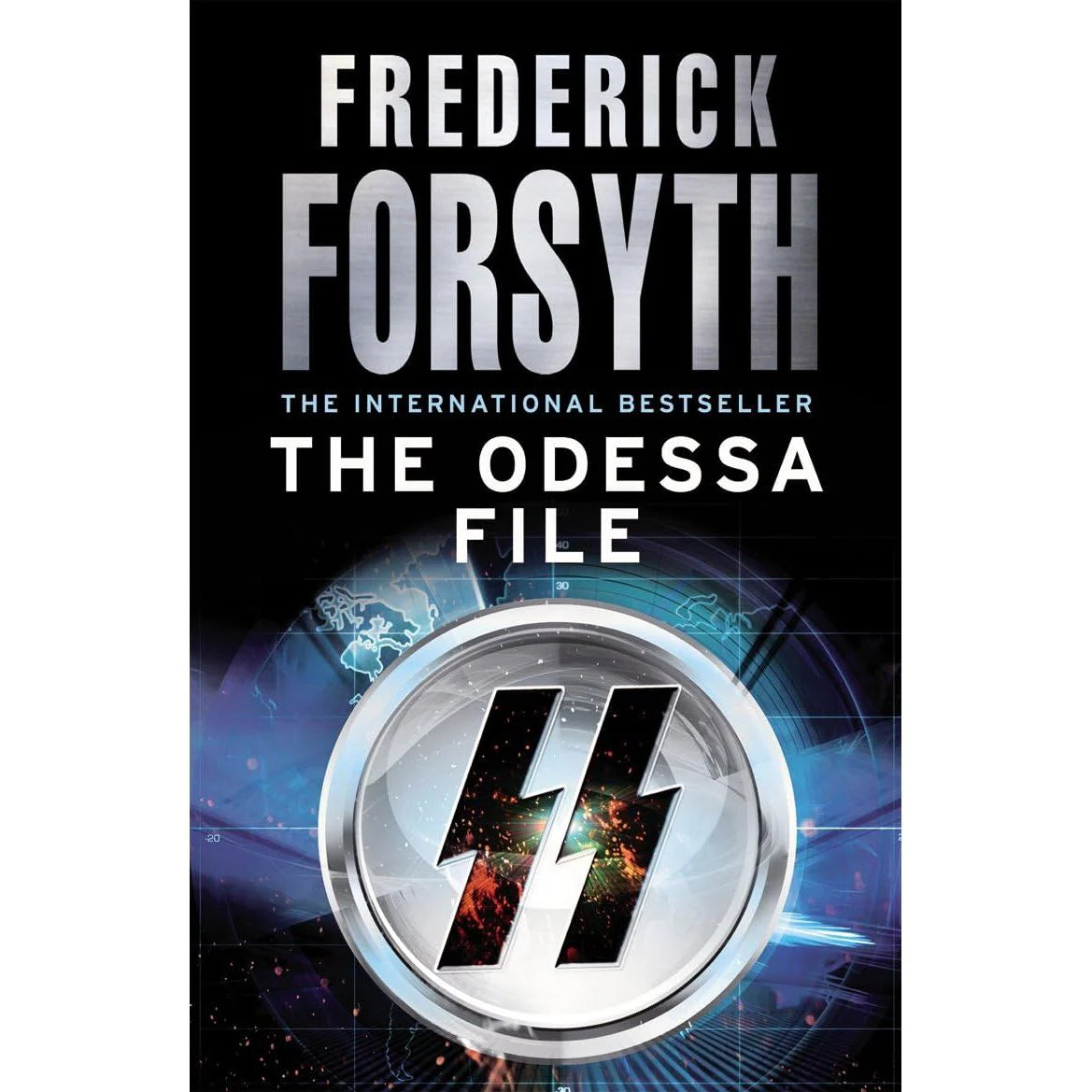 Frederick Forsyth paperback thriller set cover art - The Kill List and The Fourth Protocol