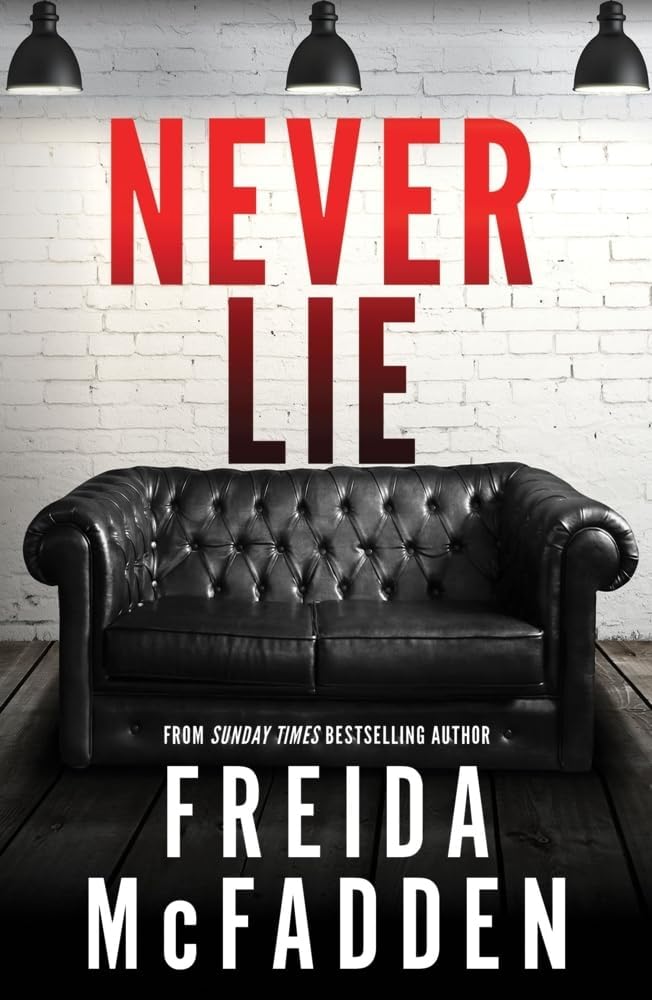 Freida McFadden psychological thriller paperback set including Never Lie, The Locked Door and The Coworker