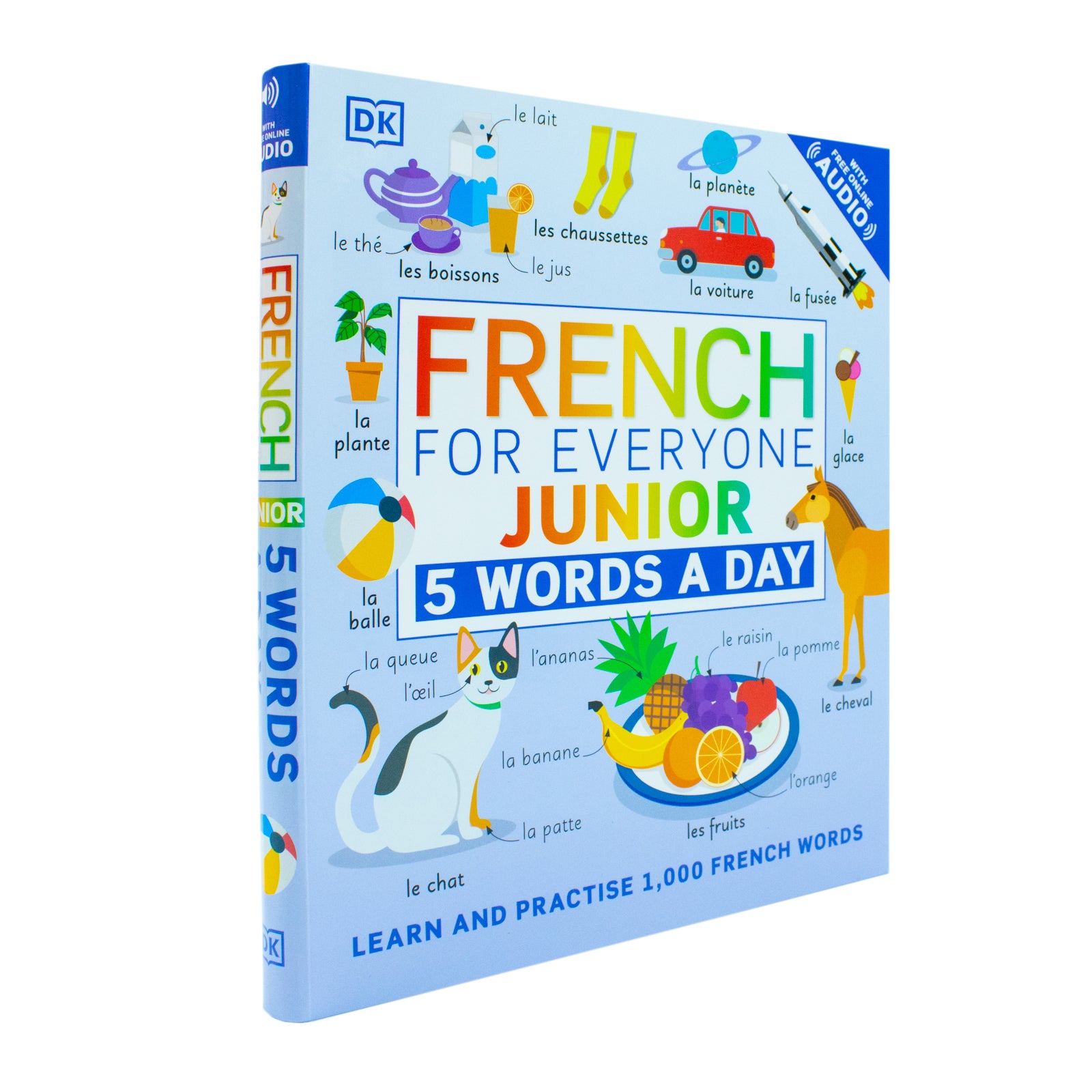 French for Everyone Junior 5 Words a Day by DK - flexibound French vocabulary workbook for ages 6-9
