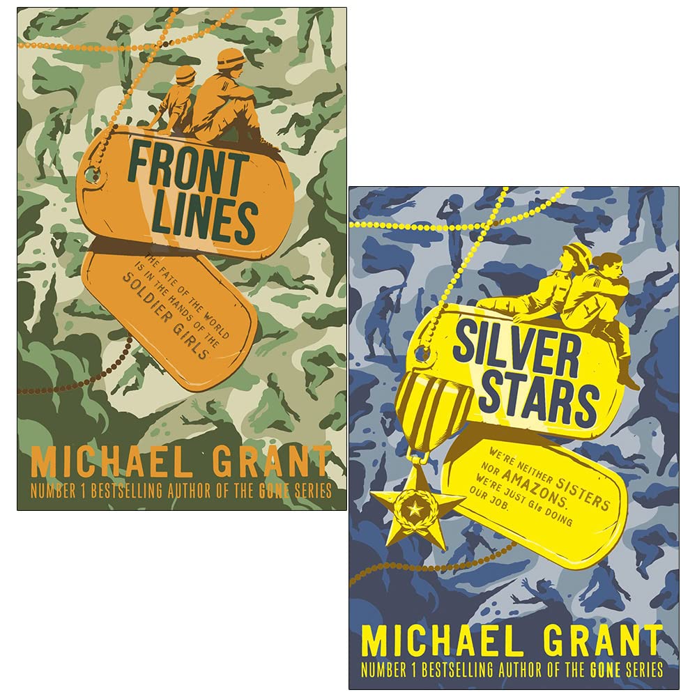 Front Lines Series by Michael Grant - 2 Book Paperback Set including Front Lines and Silver Stars - Young Adult WWII Fiction