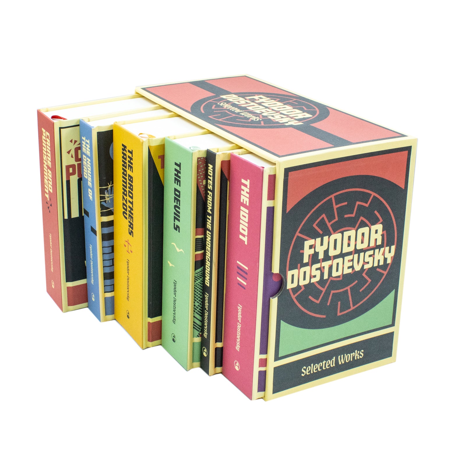 Fyodor Dostoevsky hardback box set showing all six classic Russian novels