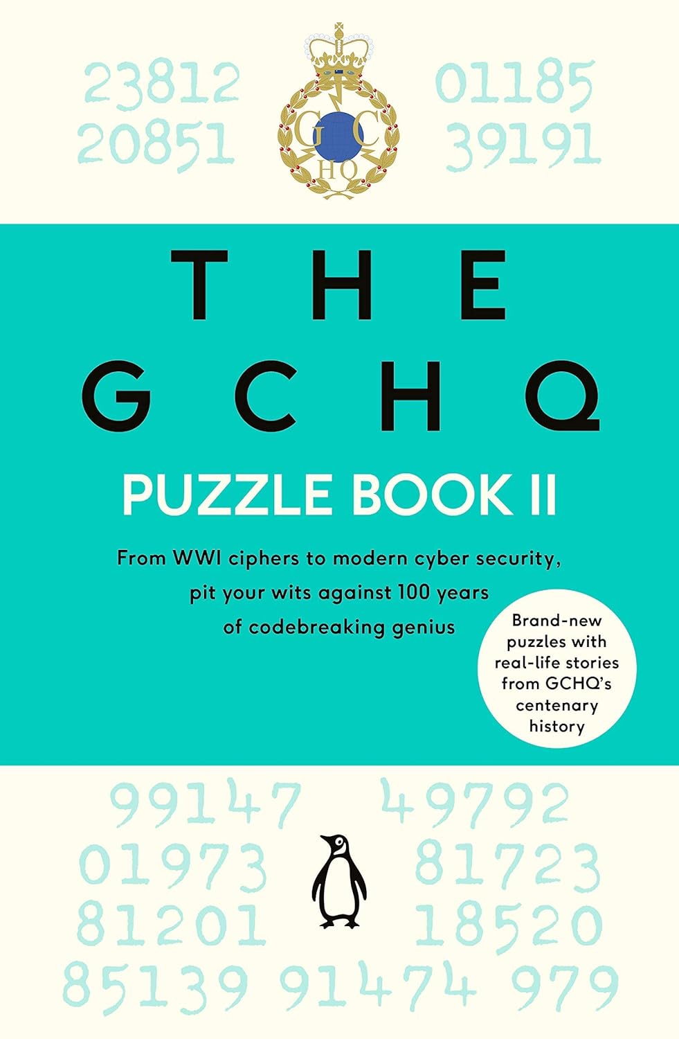 The GCHQ Puzzle Book II paperback cover, part of 2 book GCHQ puzzle collection
