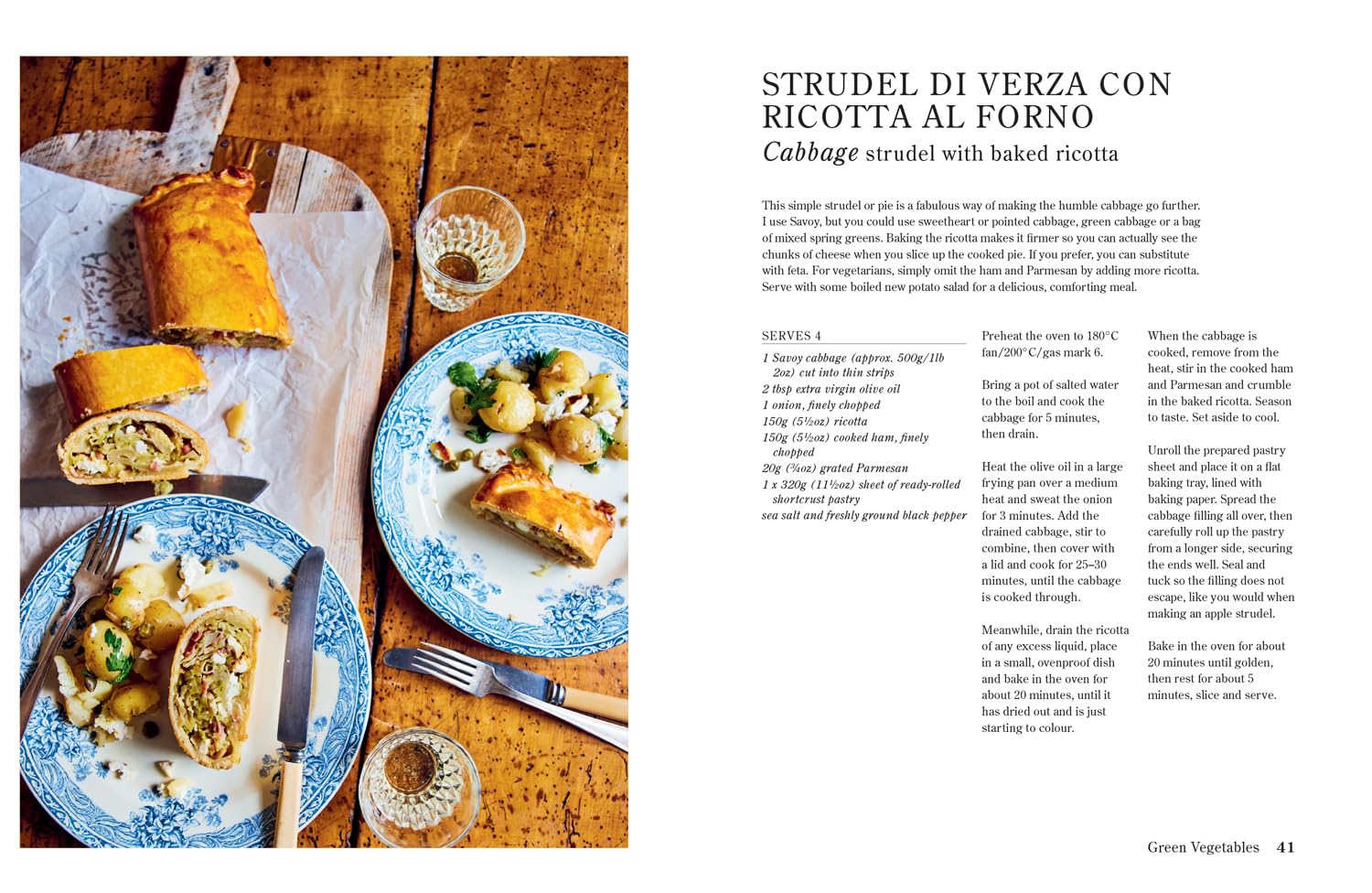 Gennaro's Verdure by Gennaro Contaldo - hardback cookbook interior recipe spread