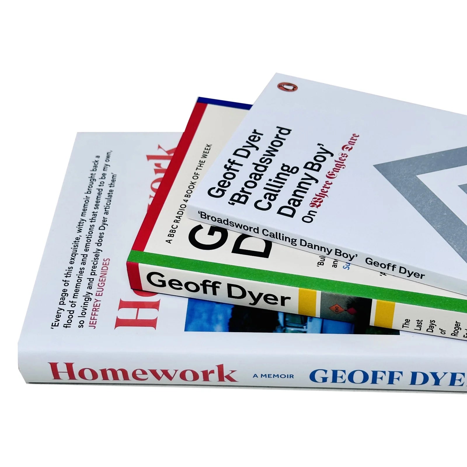 Geoff Dyer 3 Books Collection Set back cover detail - Non Fiction memoir and essays