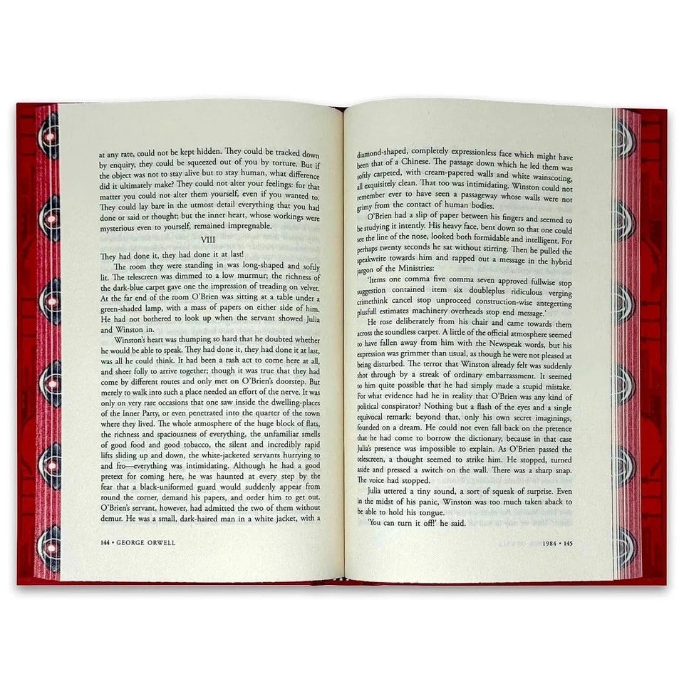 George Orwell 2 Books Collection Set displayed together, hardcover classic fiction gift set