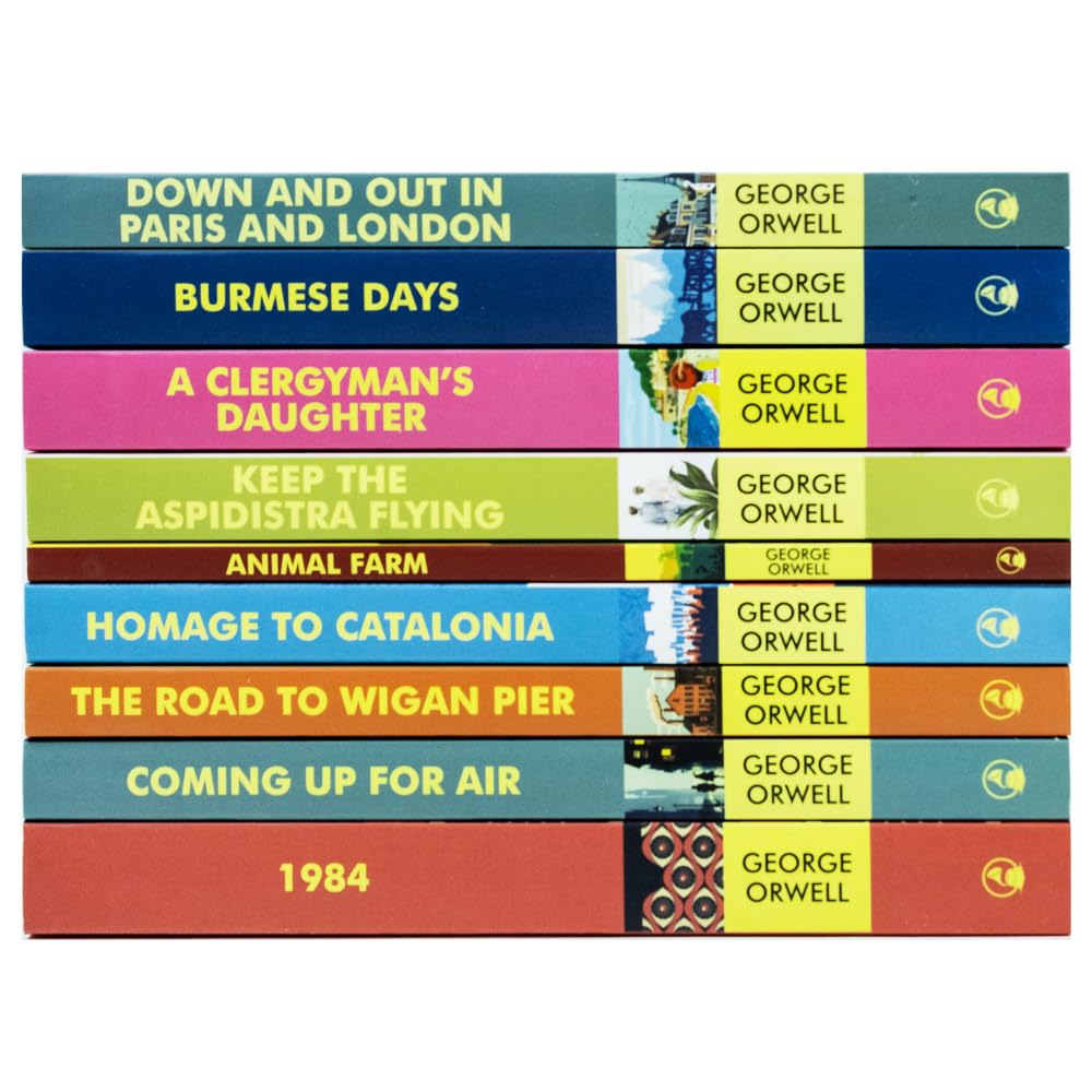 George Orwell Greatest Works 9 Books Set - Burmese Days, Keep The Aspidistra Flying and more - Paperback