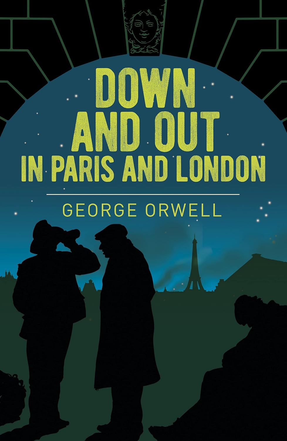 Five paperback books from the George Orwell Classic Collection laid out including Homage to Catalonia and The Road to Wigan Pier