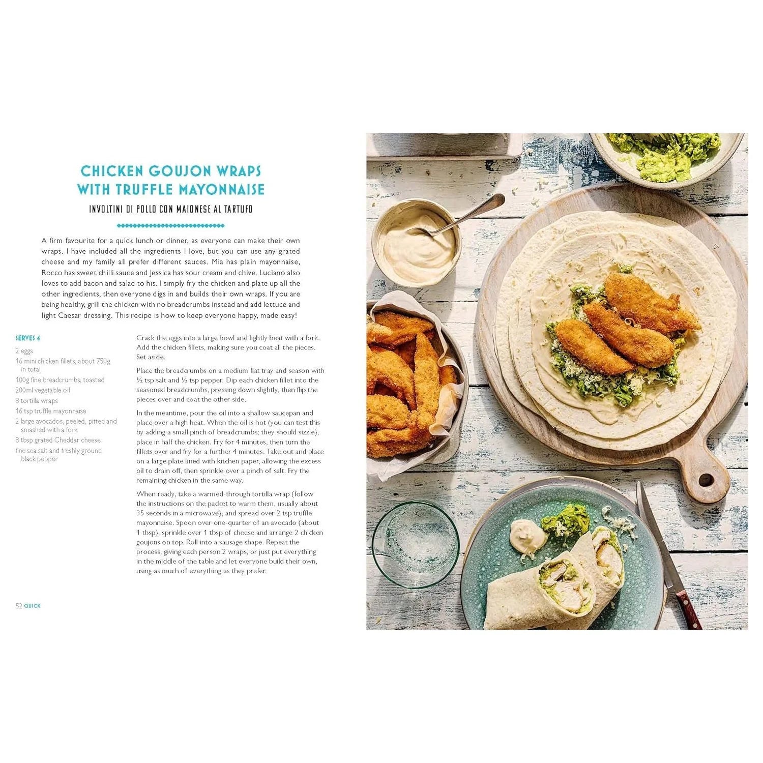 Gino's Italian Family Adventure hardback cookbook recipe photography