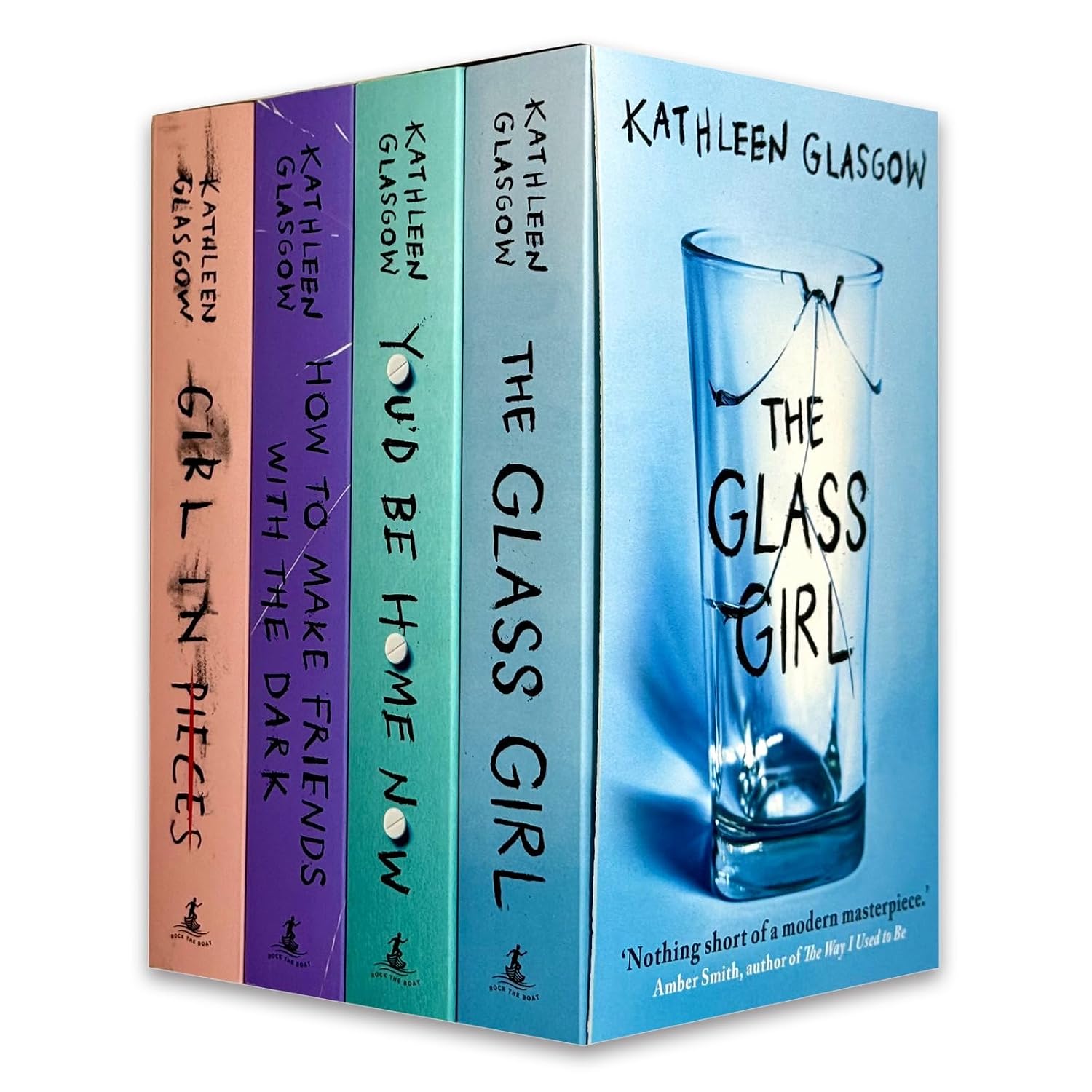 Girl in Pieces by Kathleen Glasgow paperback cover, part of the 4 books collection set