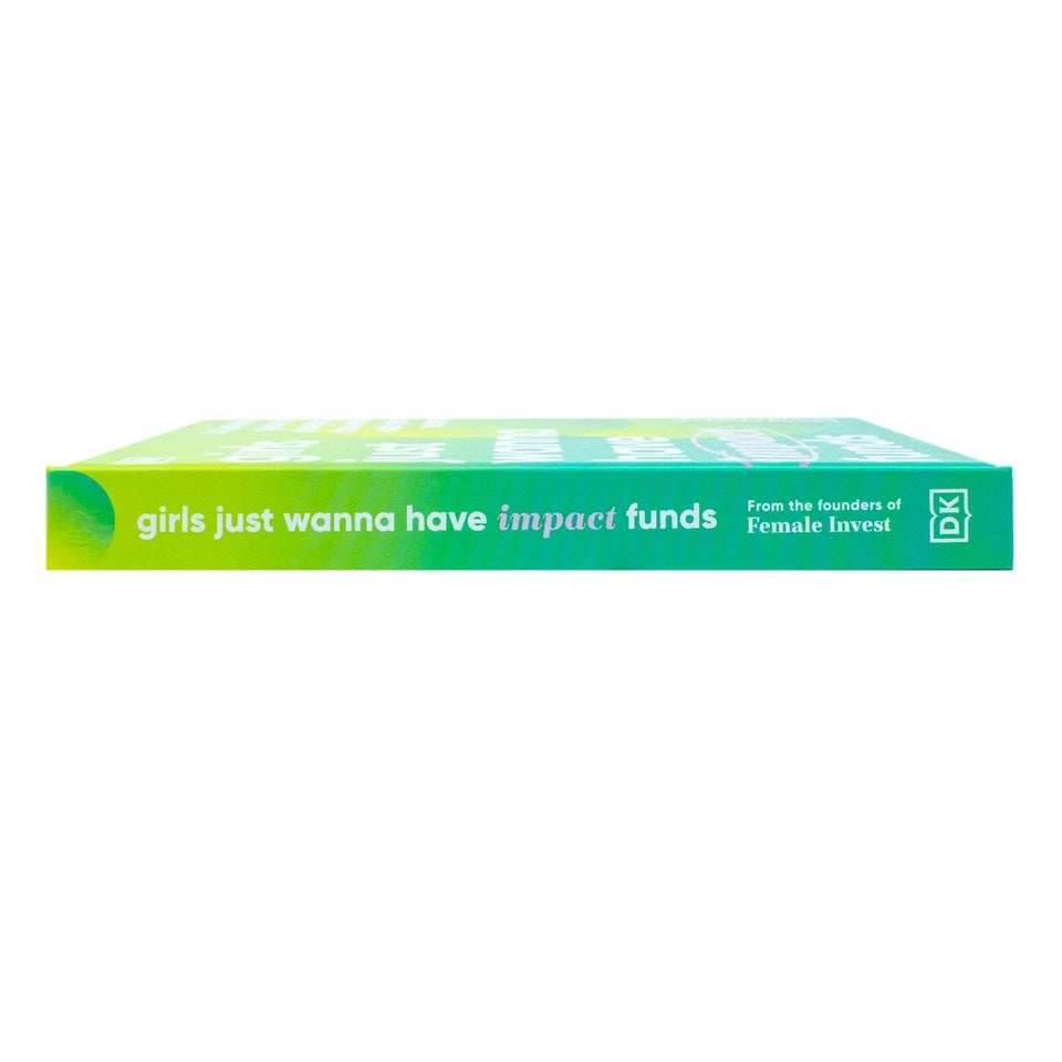 Girls Just Wanna Have Impact Funds hardback book spine and cover