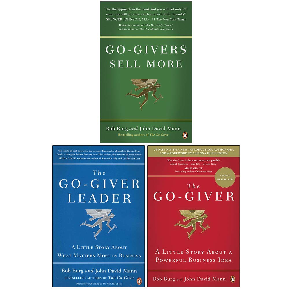 Go-Giver 3 Books Collection Set by Bob Burg and John David Mann - paperback business parable set