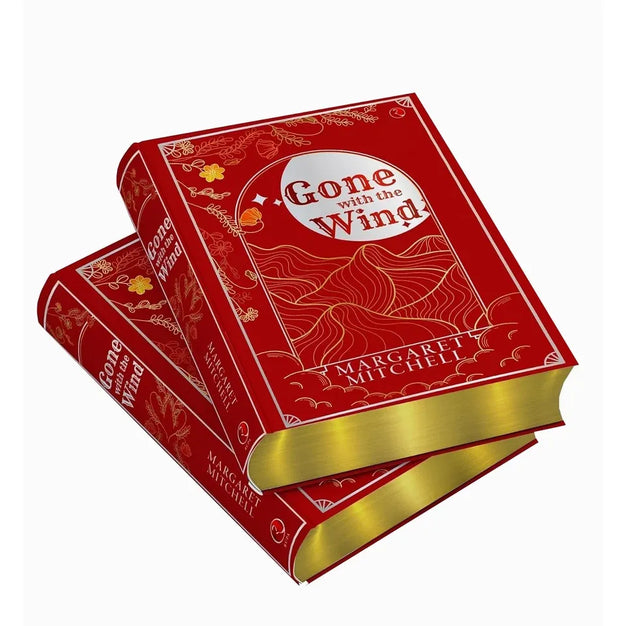 Gone with the Wind by Margaret Mitchell leather-bound edition showing spine and gold-foiled lettering
