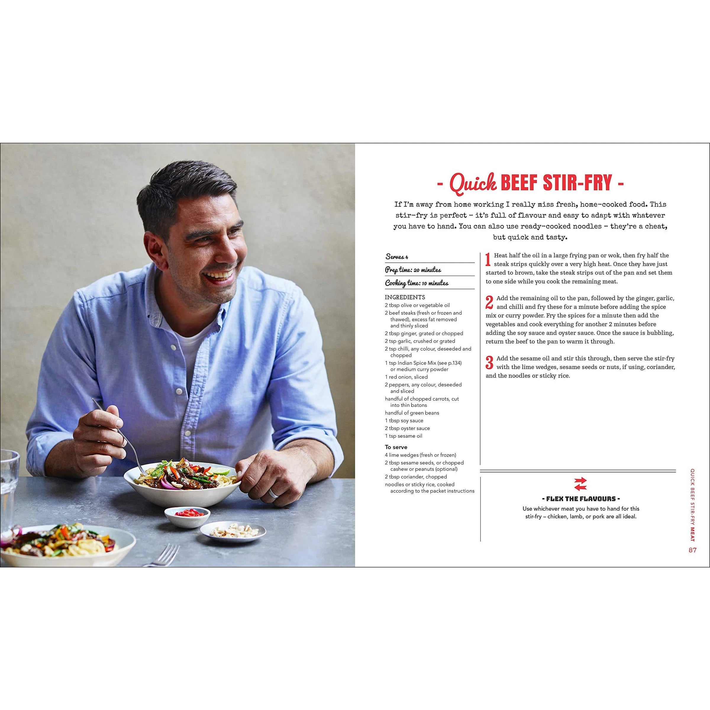 Good Food, Sorted by Chris Bavin - Family recipe photo inside hardback cookbook