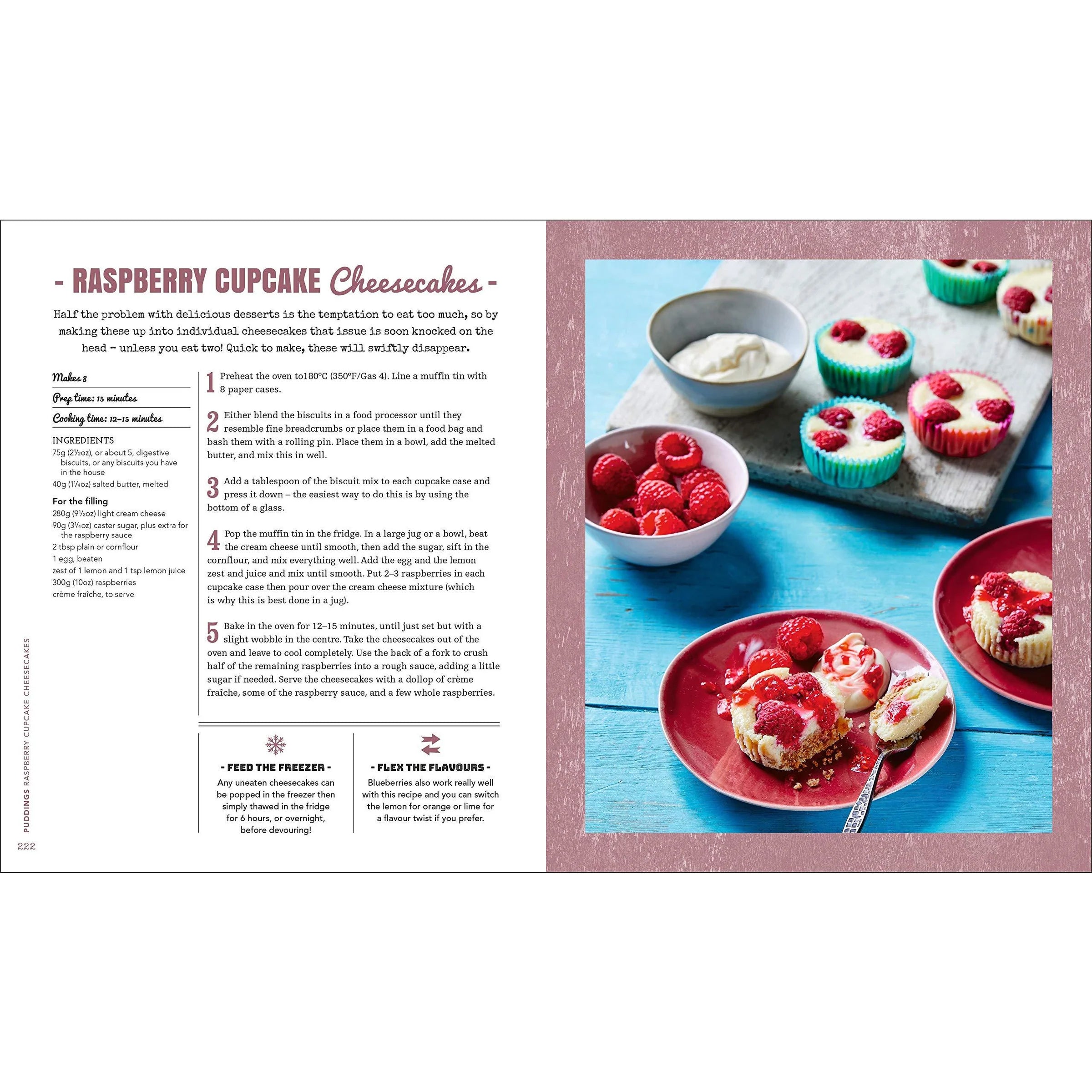 Good Food, Sorted by Chris Bavin - Dessert recipe page hardback cookbook