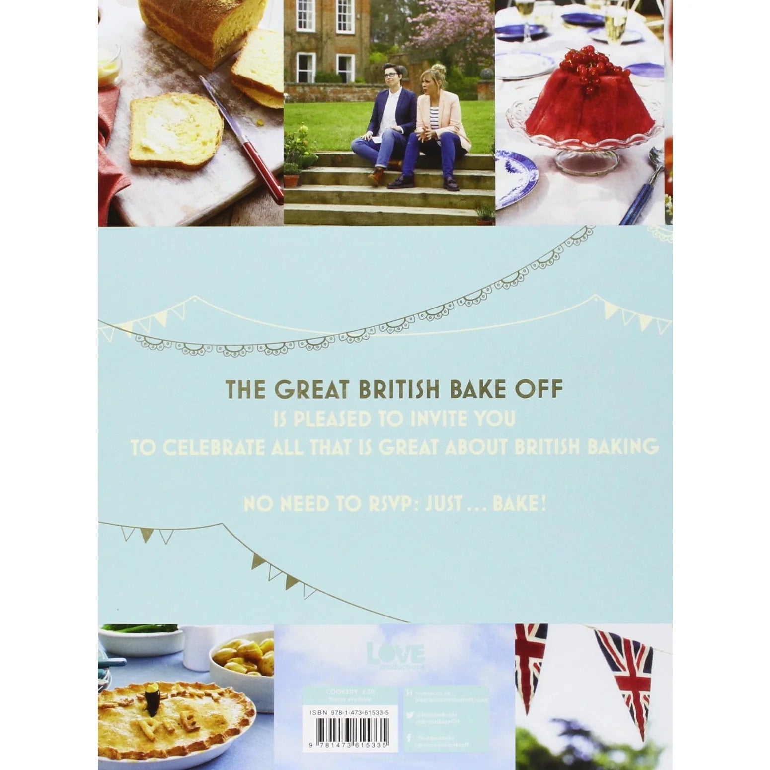 Great British Bake Off: Celebrations by Linda Collister - Hardback book back cover