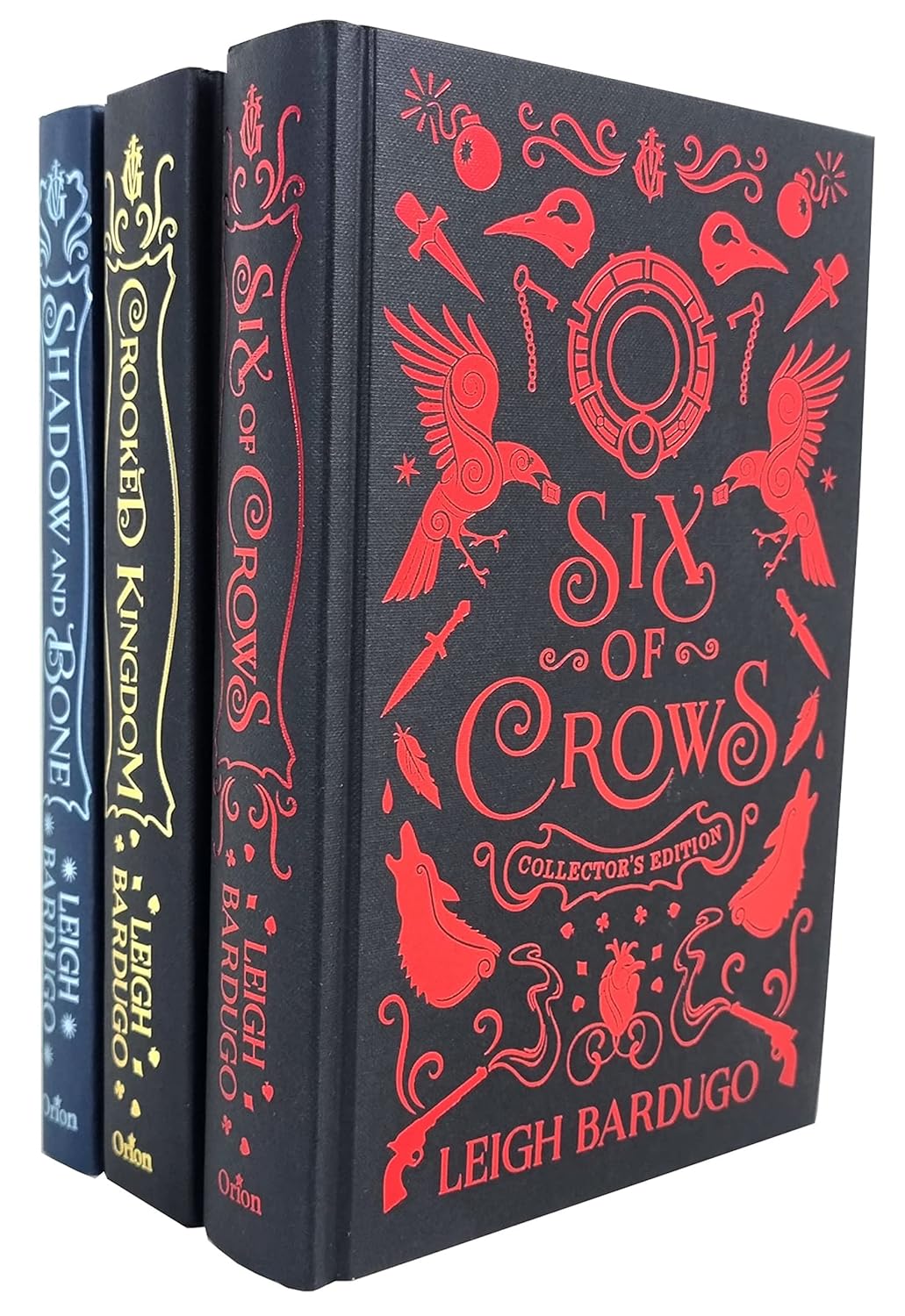 Grishaverse 3 Book Hardback Set by Leigh Bardugo - Shadow and Bone, Six of Crows, Crooked Kingdom cover