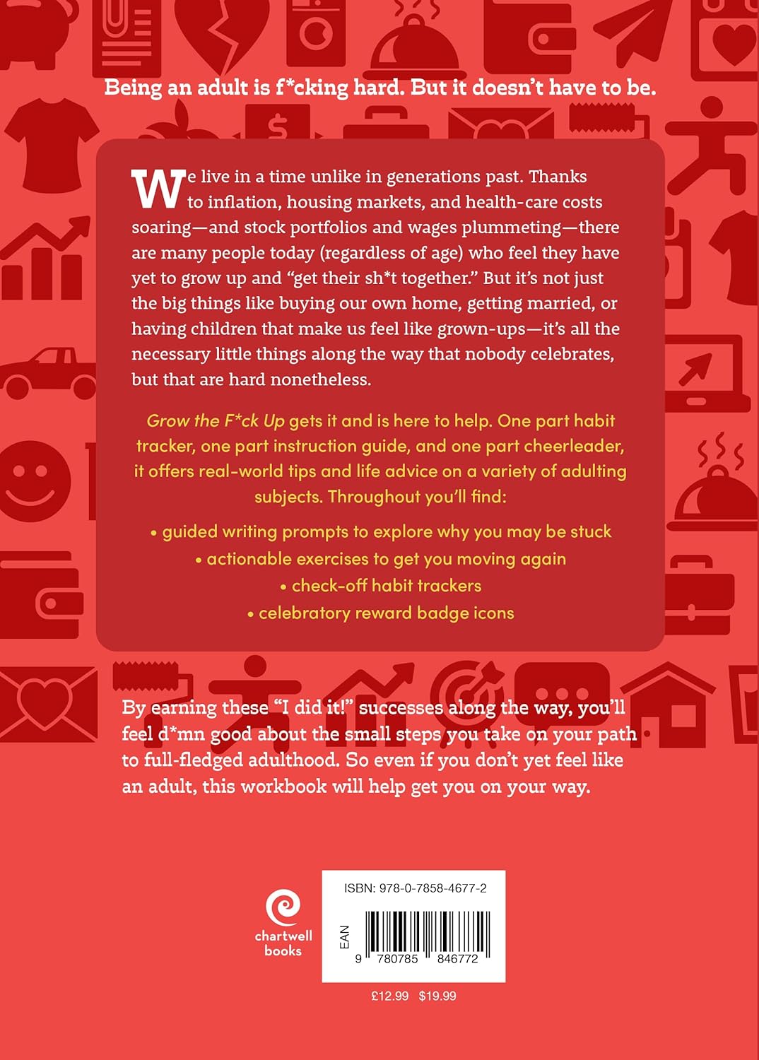 Grow the F*ck Up by Editors of Chartwell Books - inside pages of the guided adulting workbook