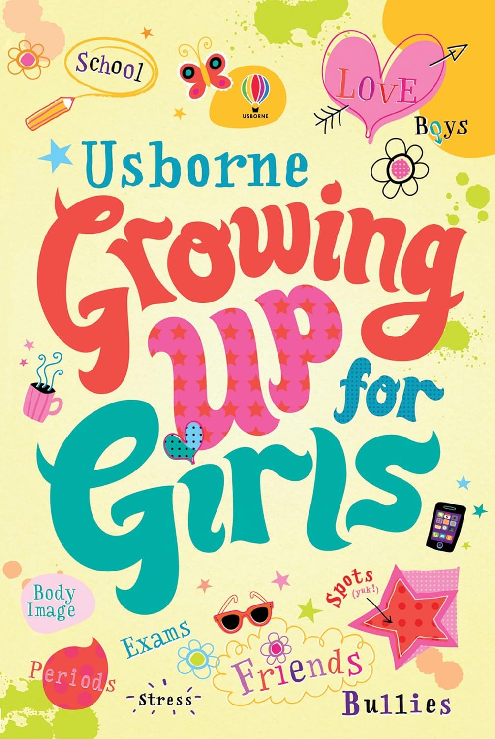 Growing Up and Puberty for Girls 3 book paperback set showing all three titles stacked together