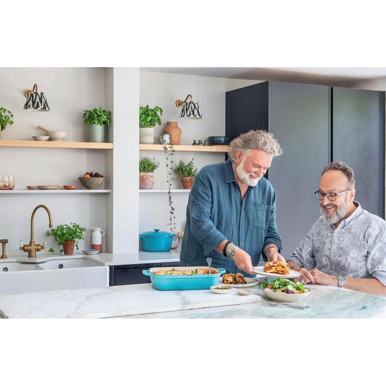 The Hairy Bikers' Ultimate Comfort Food Hardback Cookbook - Back Cover with Recipe Details